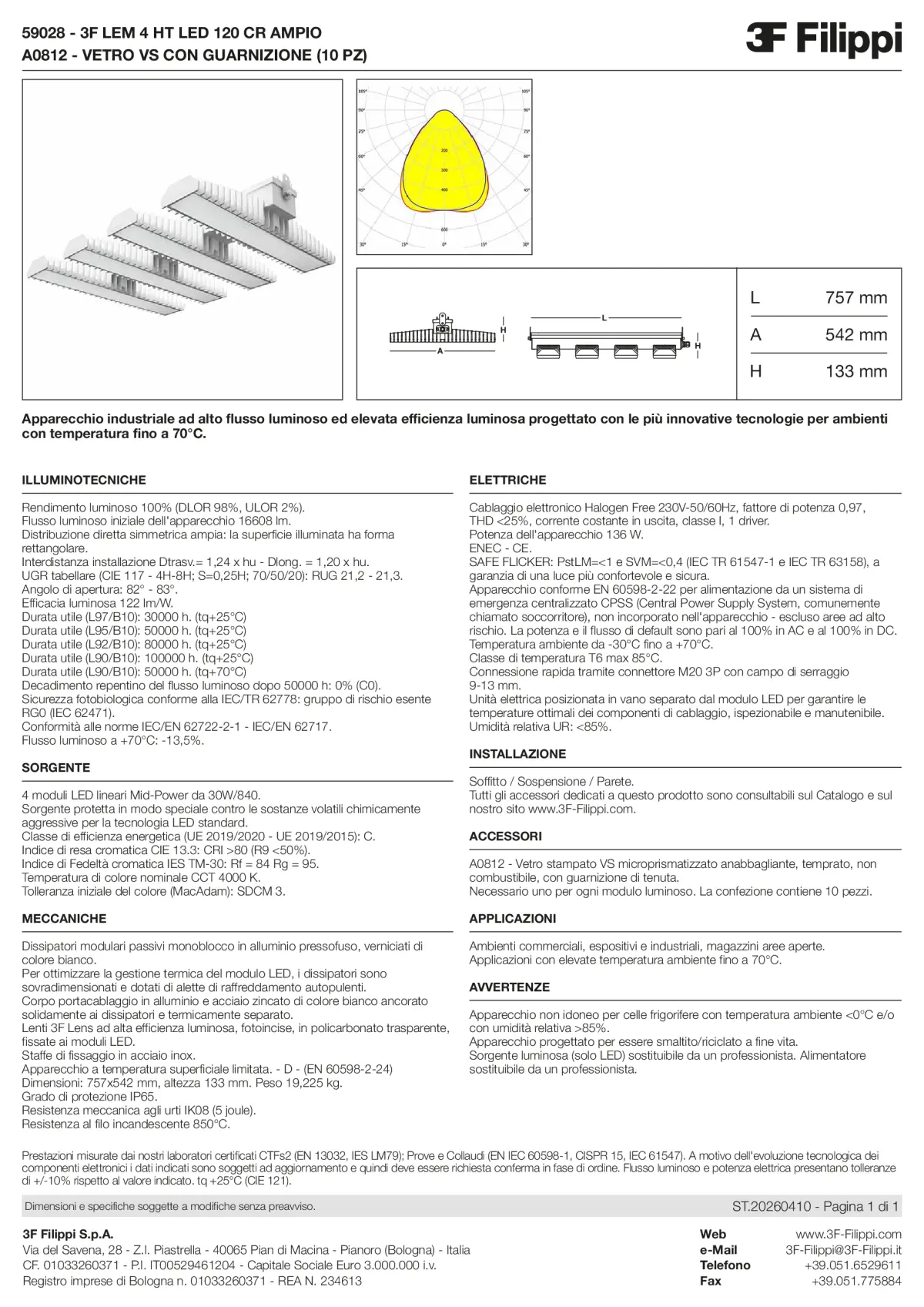 59028+A0812 - 3F LEM 4 HT LED 120 CR AMPIO + VS - Datasheet - it