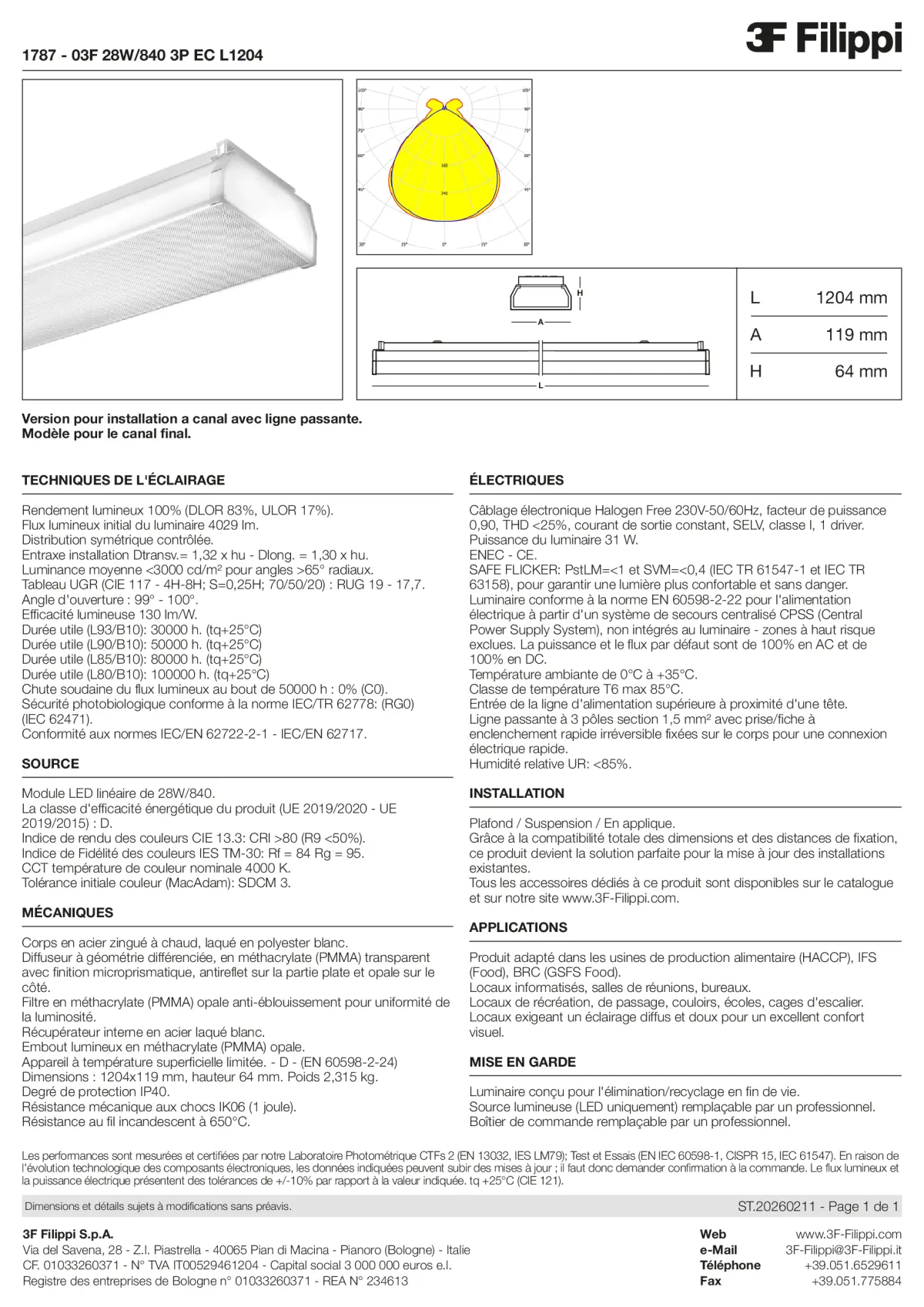1787 - 03F 28W-840 3P EC L1204 - Datasheet - fr