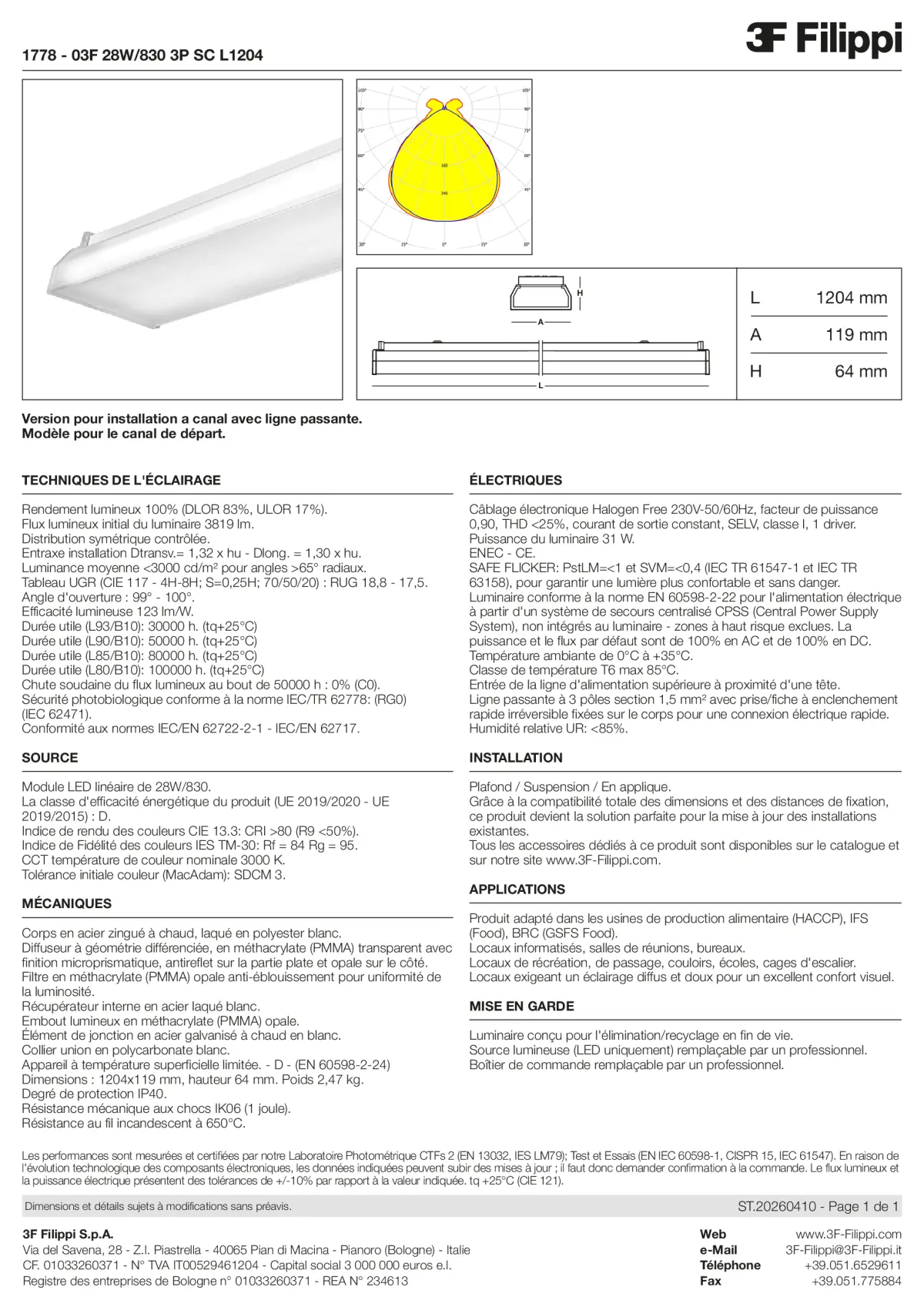 1778 - 03F 28W-830 3P SC L1204 - Datasheet - fr