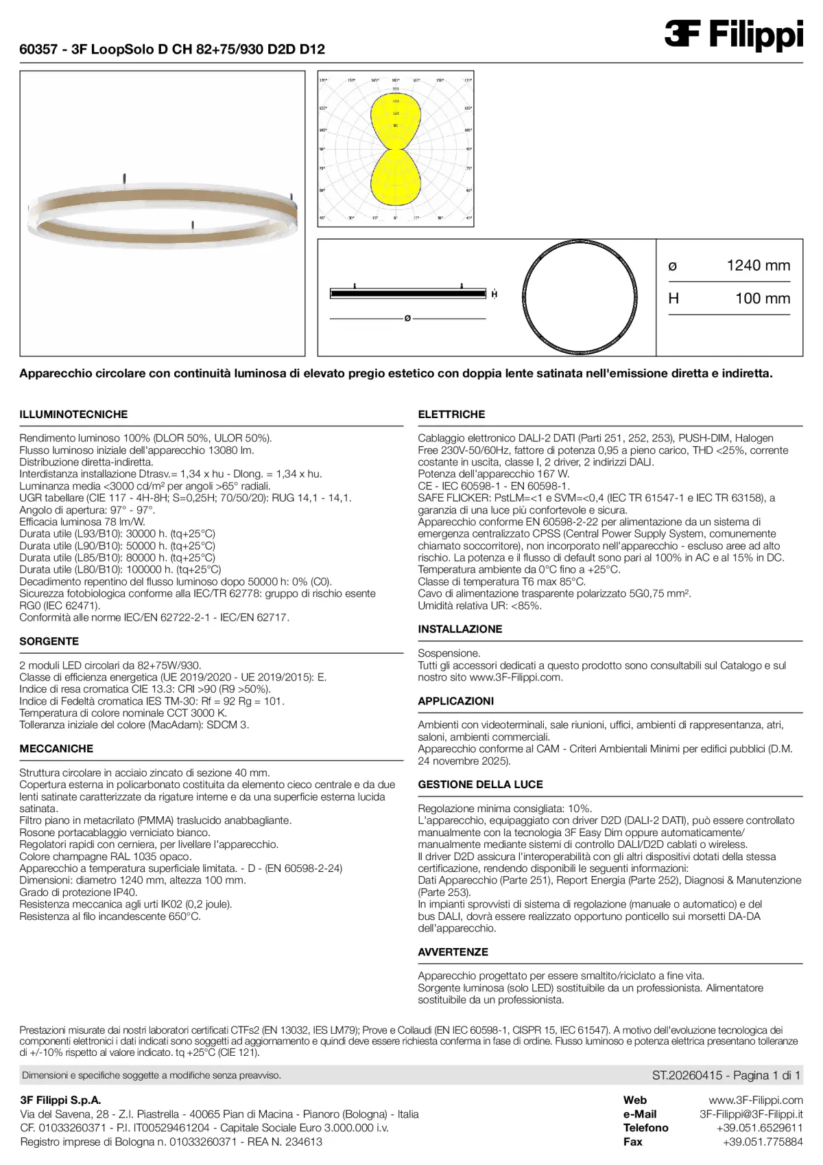 60357 - 3F LoopSolo D CH 82+75-930 D2D D12 - Datasheet - it