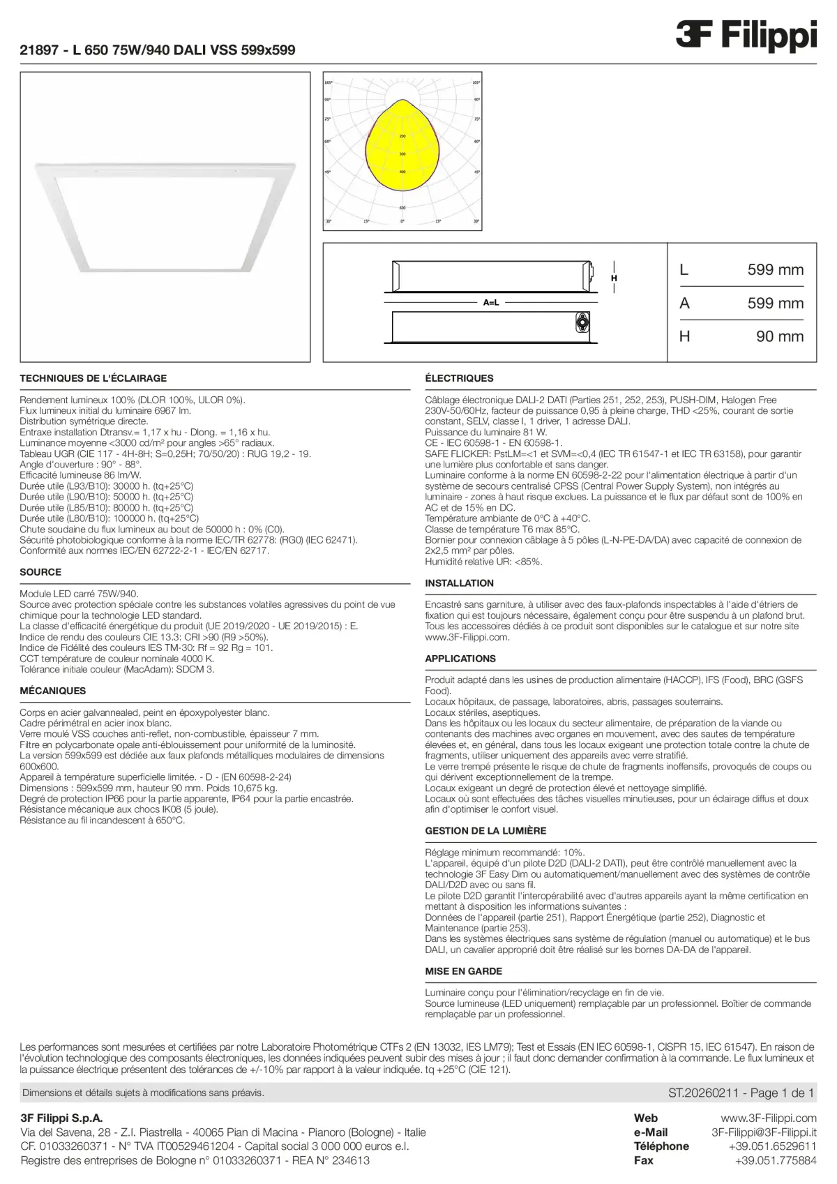 21897 - L 650 75W-940 DALI VSS 599x599 - Datasheet - fr