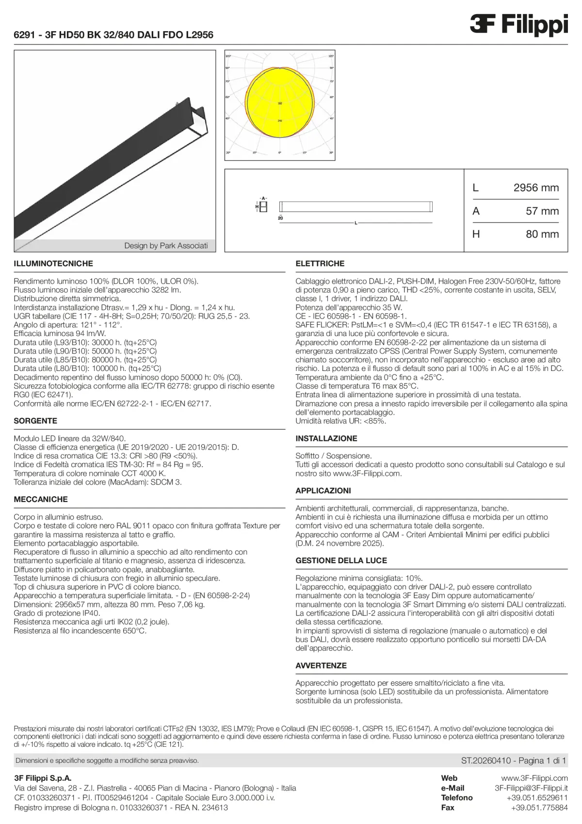 6291 - 3F HD50 BK 32-840 DALI FDO L2956 - Datasheet - it