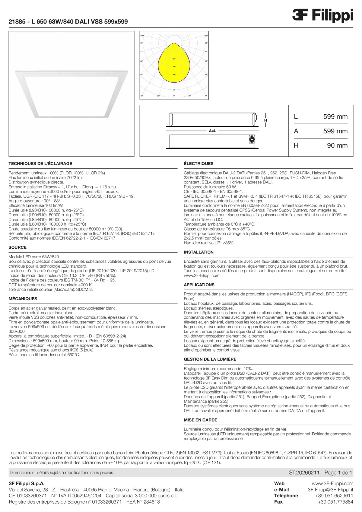 21885 - L 650 63W-840 DALI VSS 599x599 - Datasheet - fr