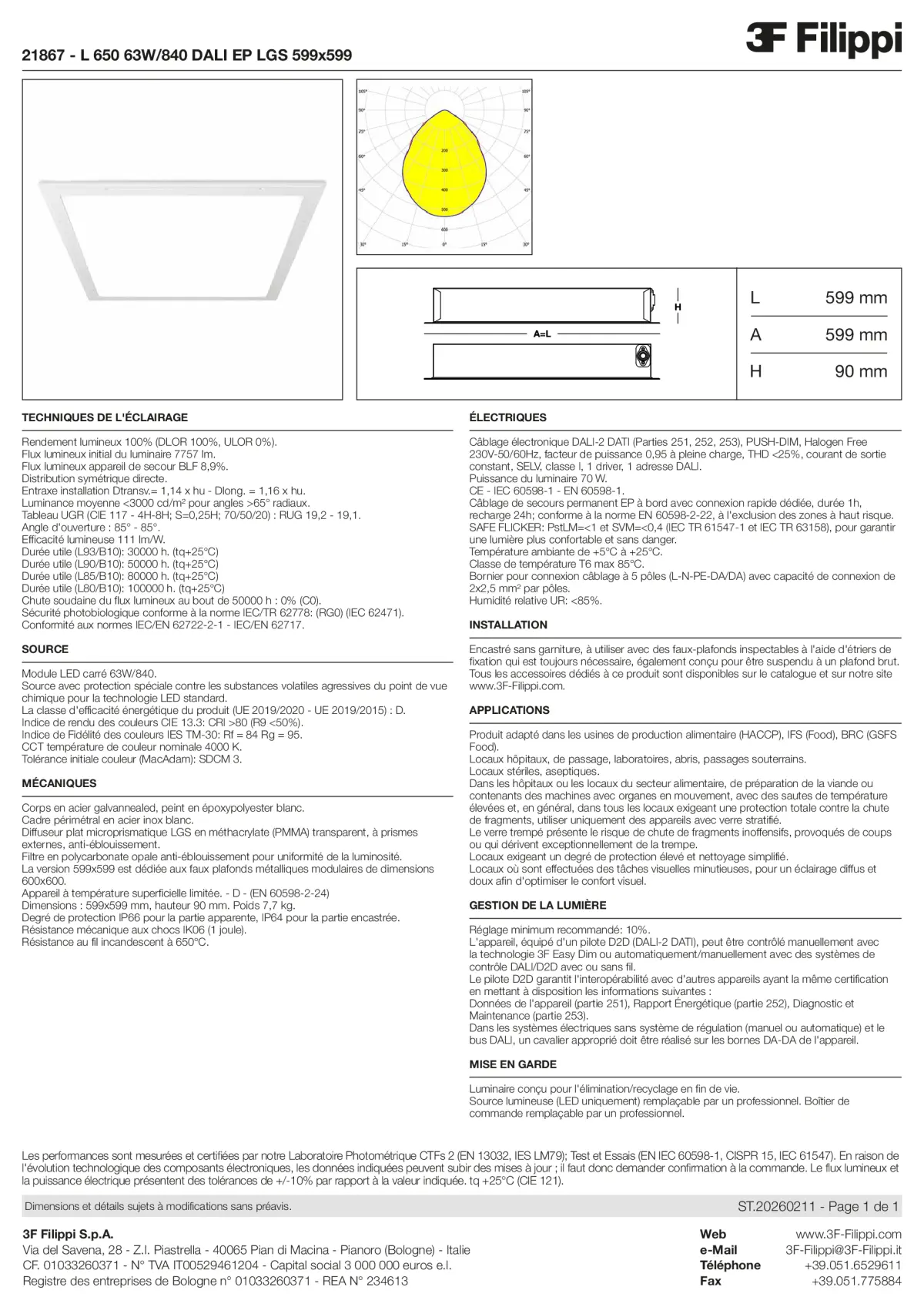 21867 - L 650 63W-840 DALI EP LGS 599x599 - Datasheet - fr