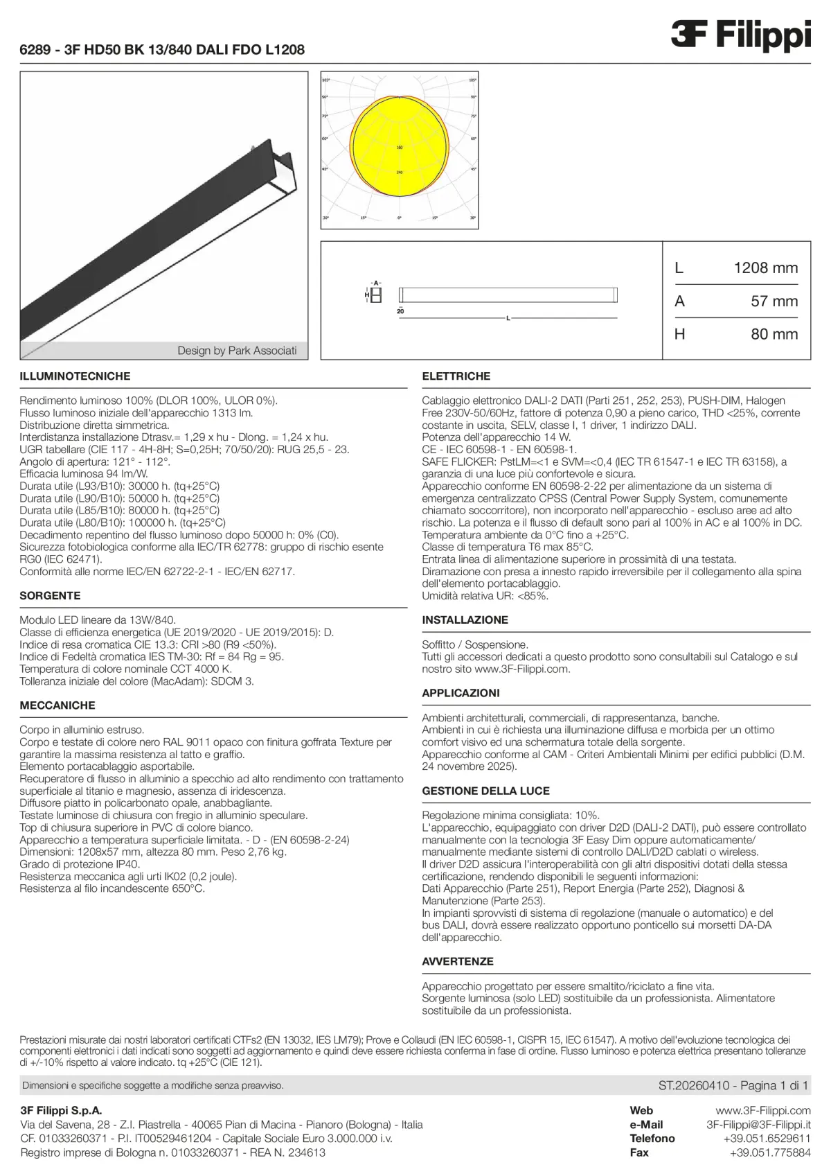 6289 - 3F HD50 BK 13-840 DALI FDO L1208 - Datasheet - it