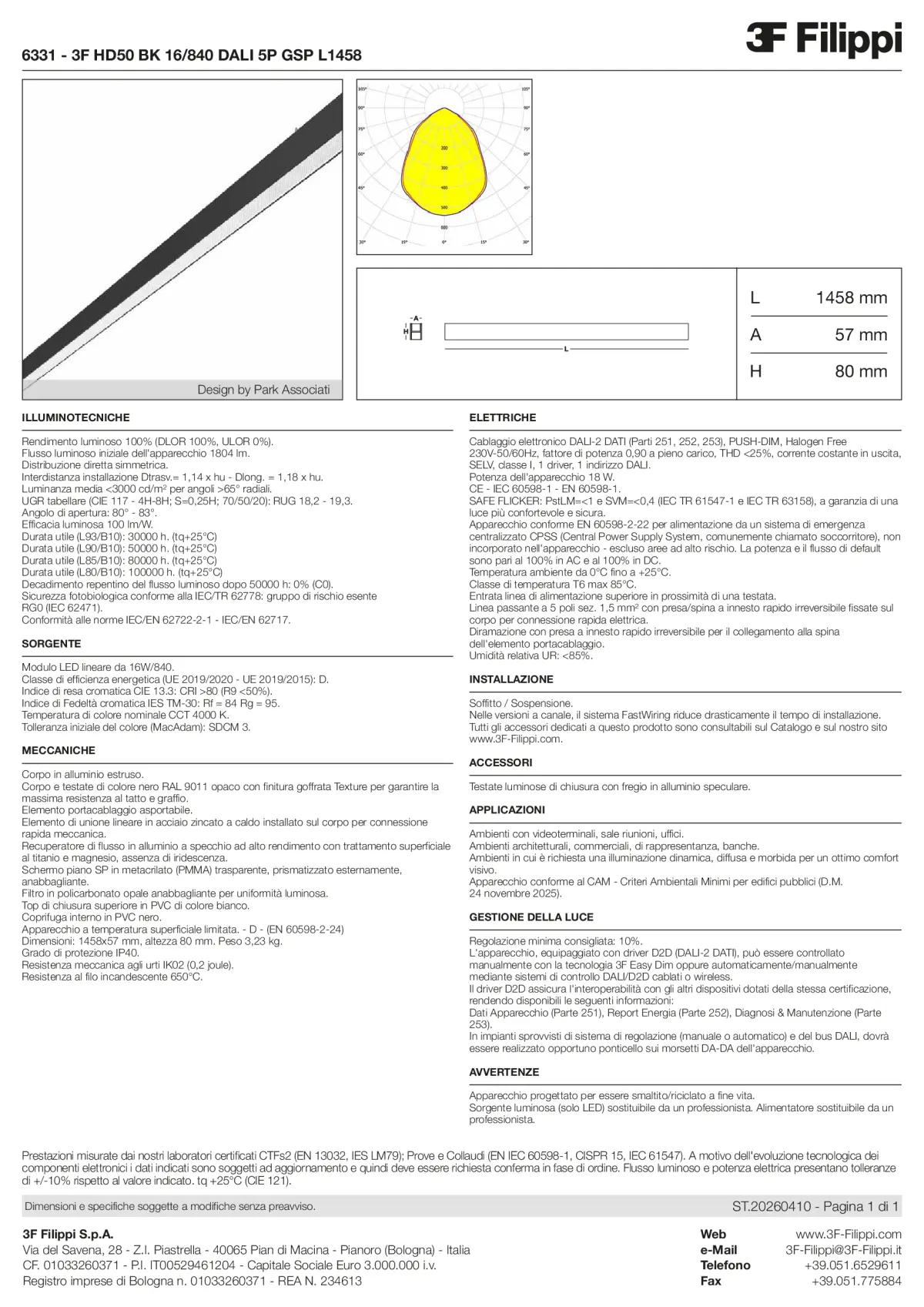 6331 - 3F HD50 BK 16-840 DALI 5P GSP L1458 - Datasheet - it