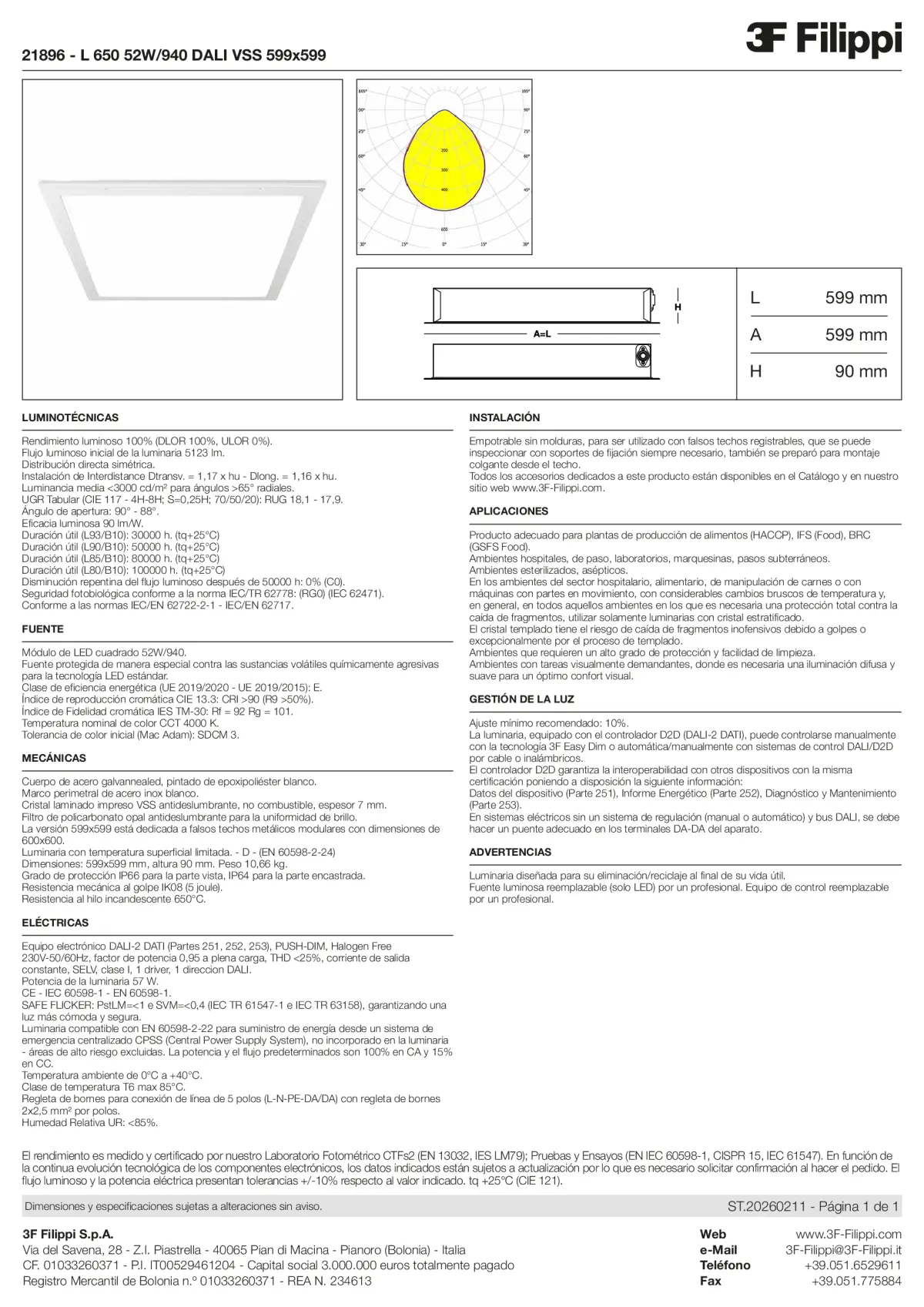 21896 - L 650 52W-940 DALI VSS 599x599 - Datasheet - es