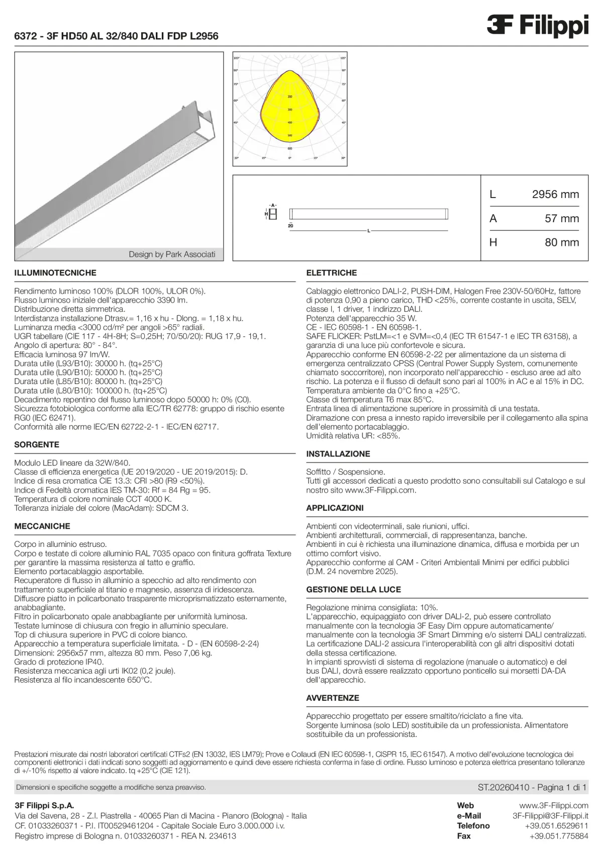 6372 - 3F HD50 AL 32-840 DALI FDP L2956 - Datasheet - it