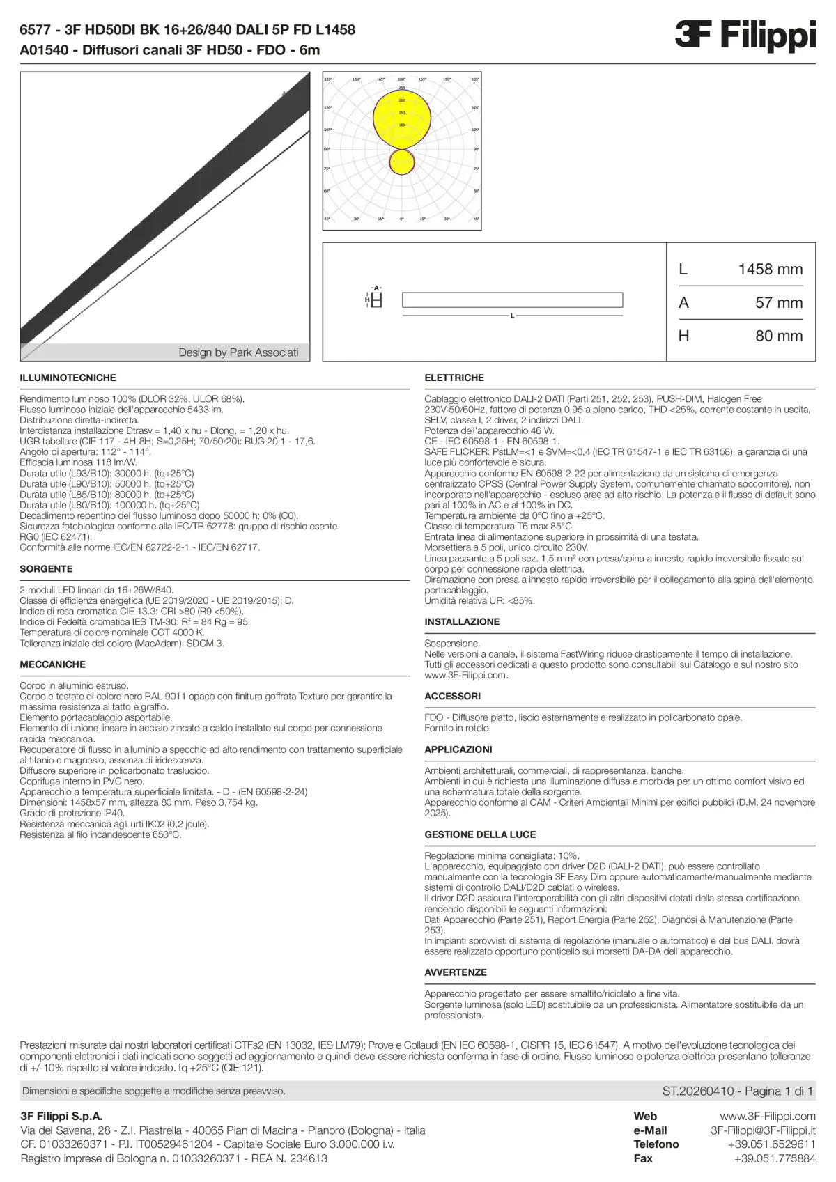6577+A01540 - 3F HD50DI BK 16+26-840 DALI 5P FD L1458 + FDO - Datasheet - it