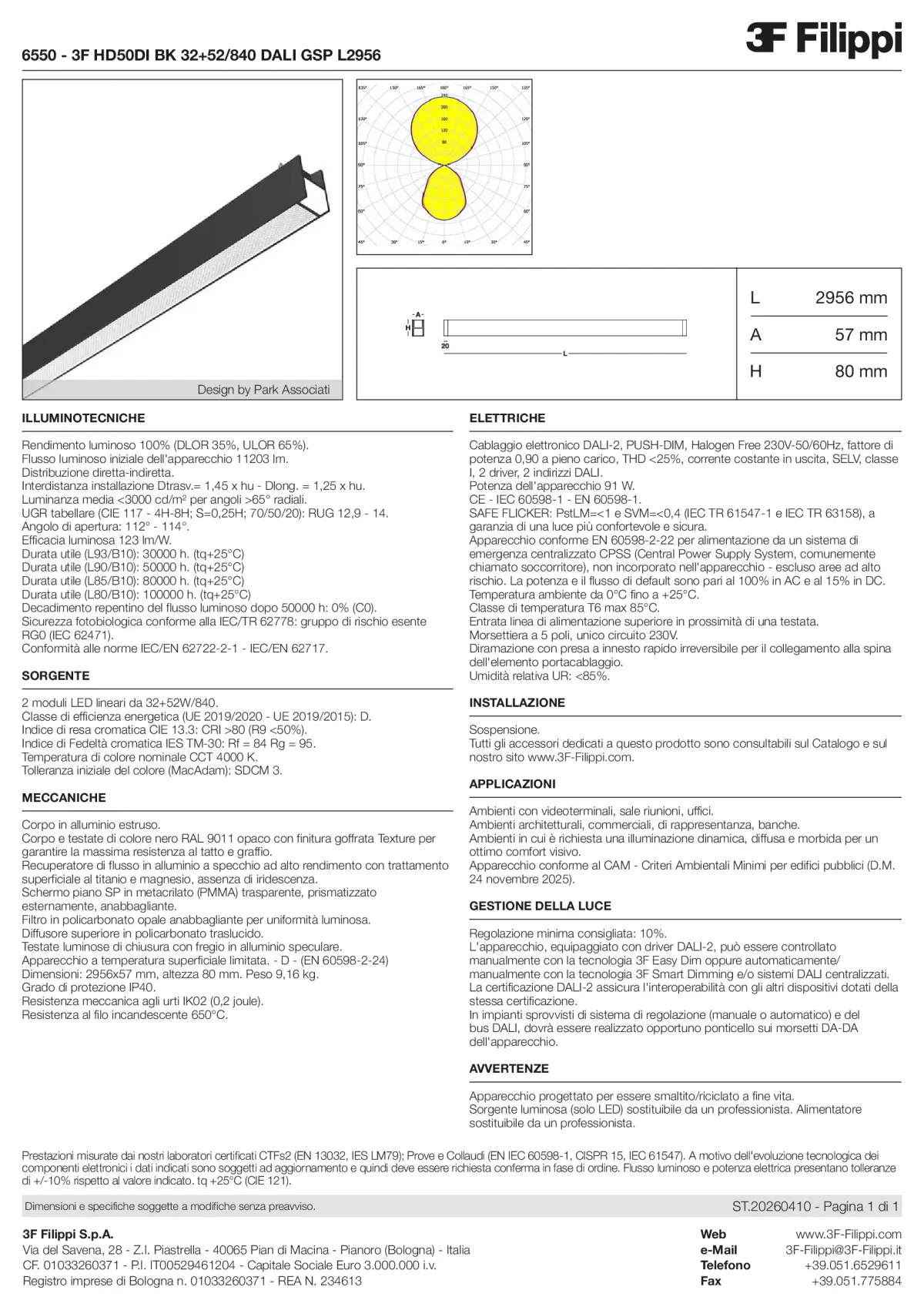 6550 - 3F HD50DI BK 32+52-840 DALI GSP L2956 - Datasheet - it