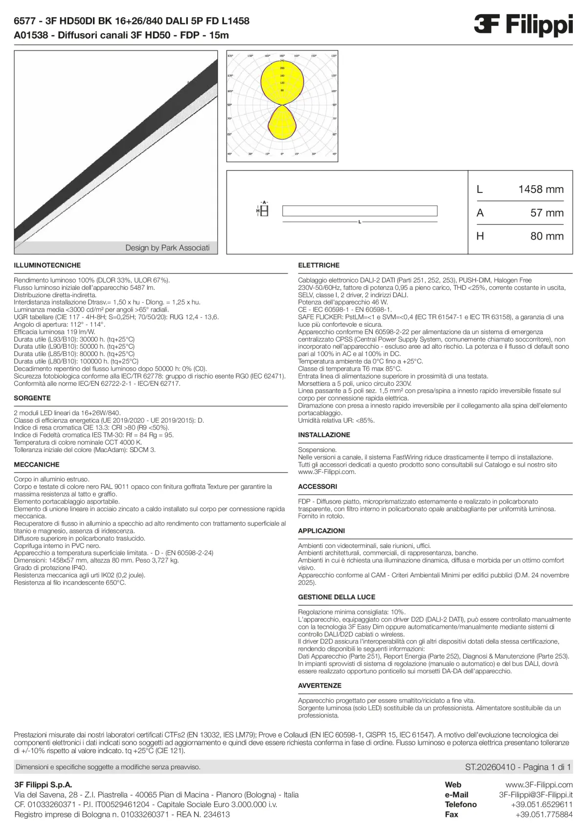 6577+A01538 - 3F HD50DI BK 16+26-840 DALI 5P FD L1458 + FDP - Datasheet - it
