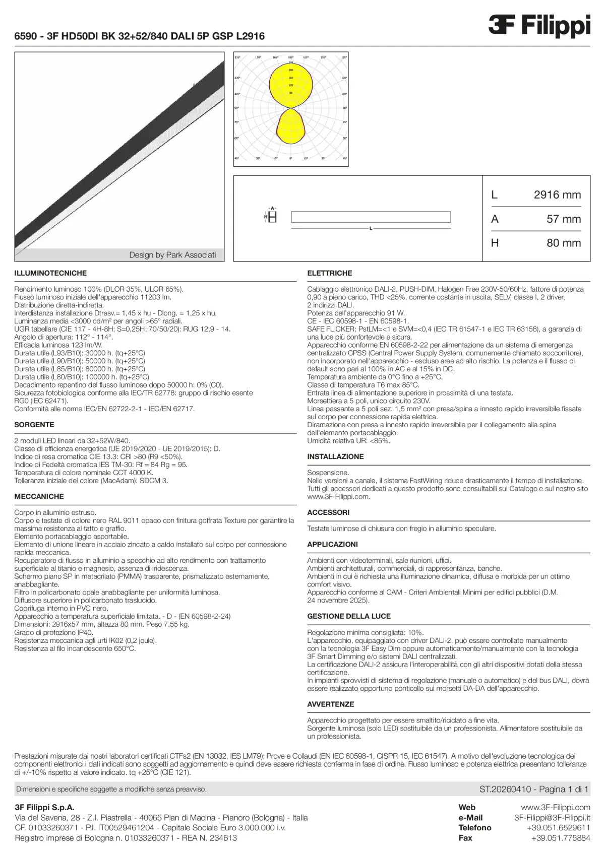 6590 - 3F HD50DI BK 32+52-840 DALI 5P GSP L2916 - Datasheet - it