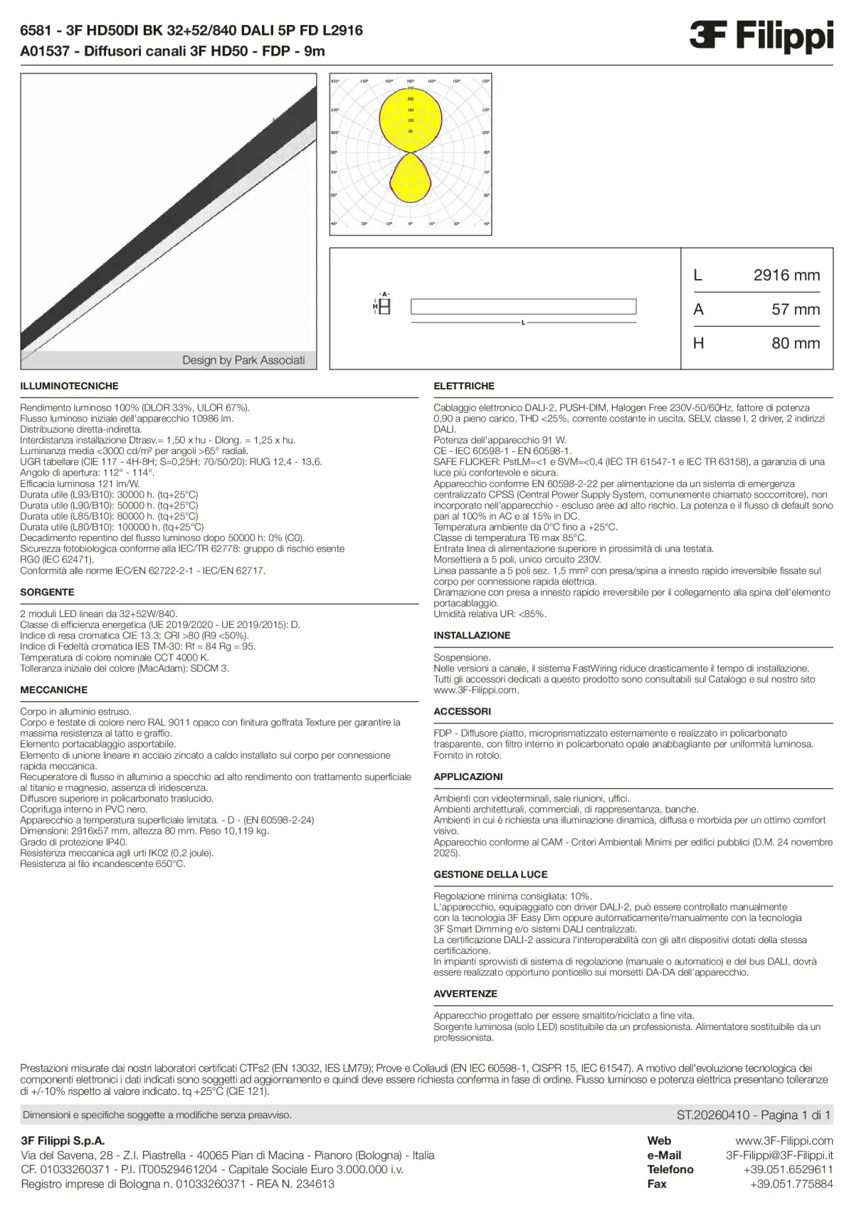 6581+A01537 - 3F HD50DI BK 32+52-840 DALI 5P FD L2916 + FDP - Datasheet - it