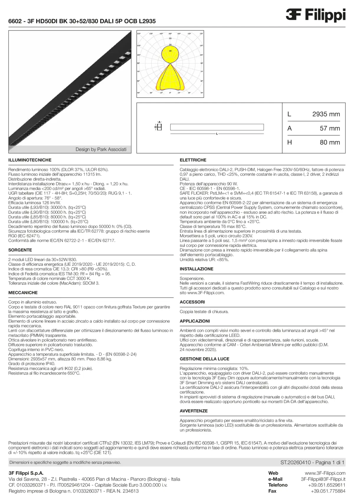 6602 - 3F HD50DI BK 30+52-830 DALI 5P OCB L2935 - Datasheet - it
