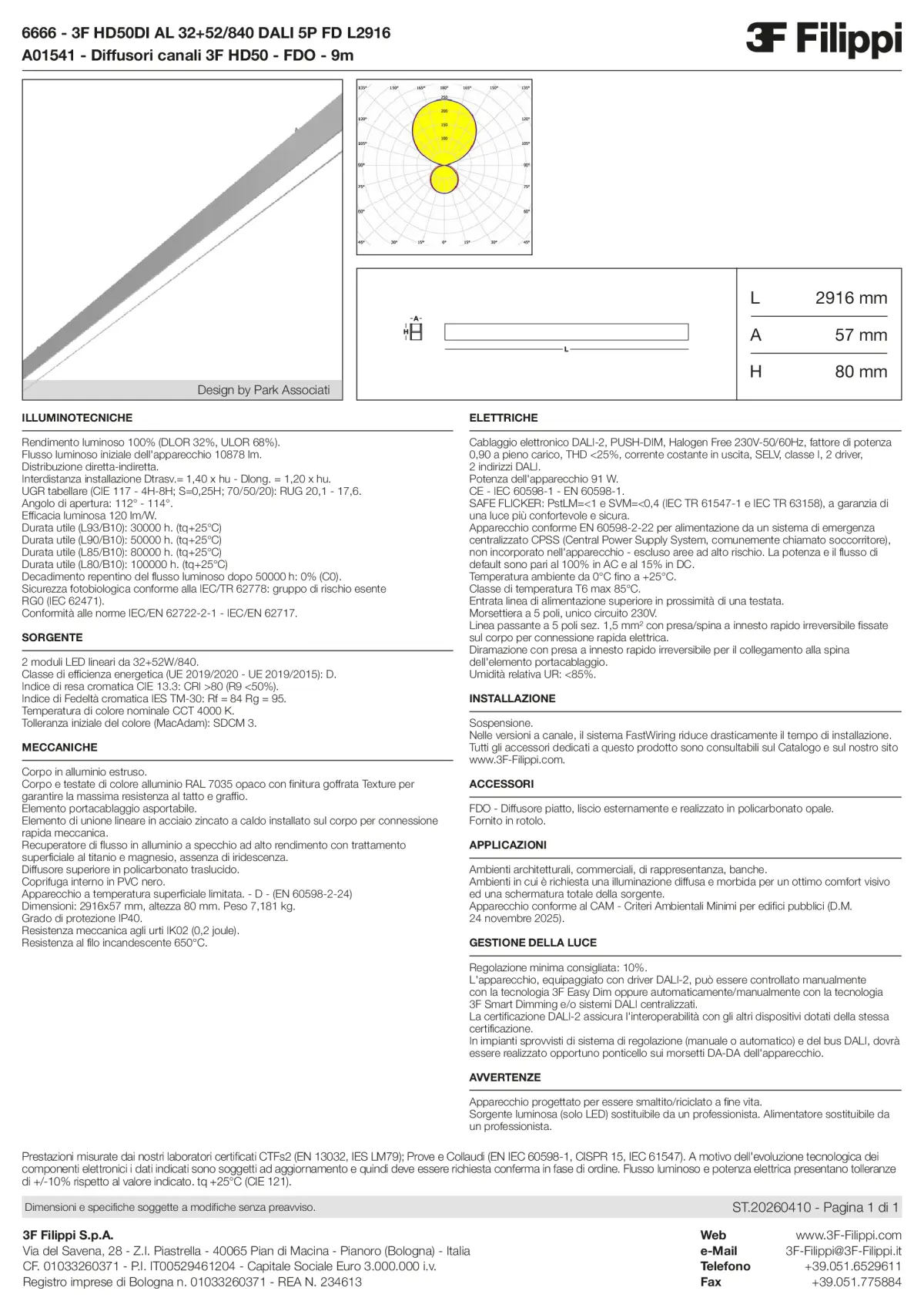 6666+A01541 - 3F HD50DI AL 32+52-840 DALI 5P FD L2916 + FDO - Datasheet - it