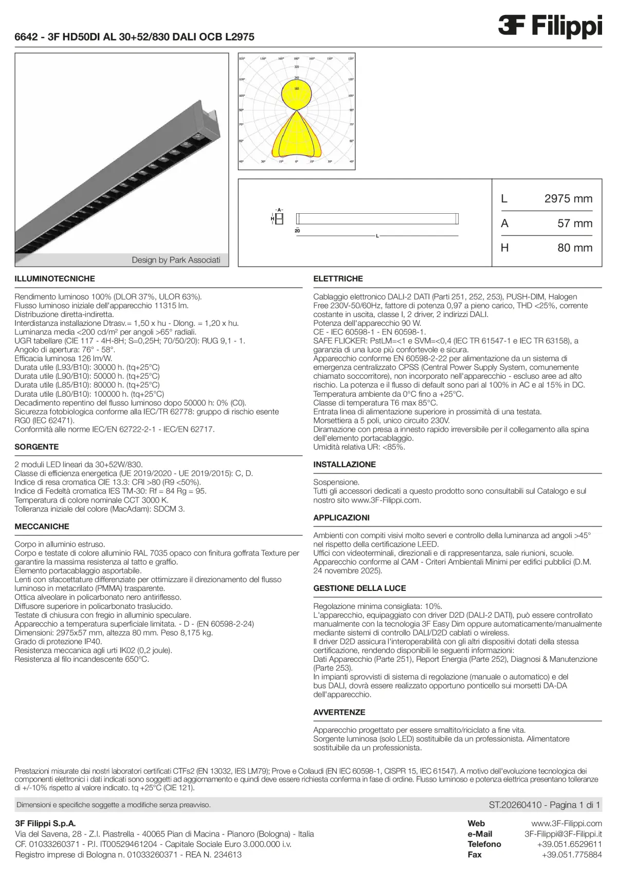 6642 - 3F HD50DI AL 30+52-830 DALI OCB L2975 - Datasheet - it