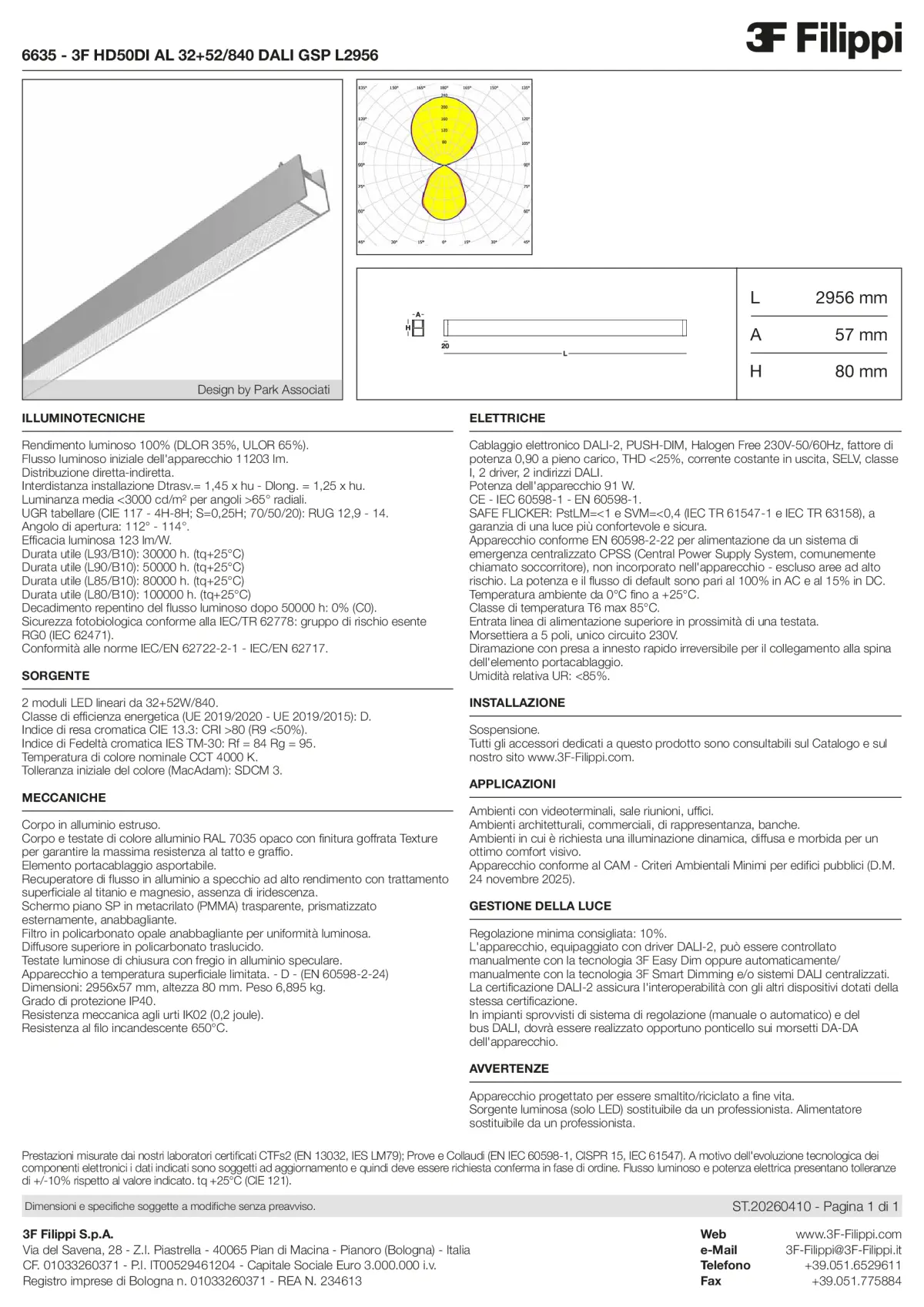 6635 - 3F HD50DI AL 32+52-840 DALI GSP L2956 - Datasheet - it