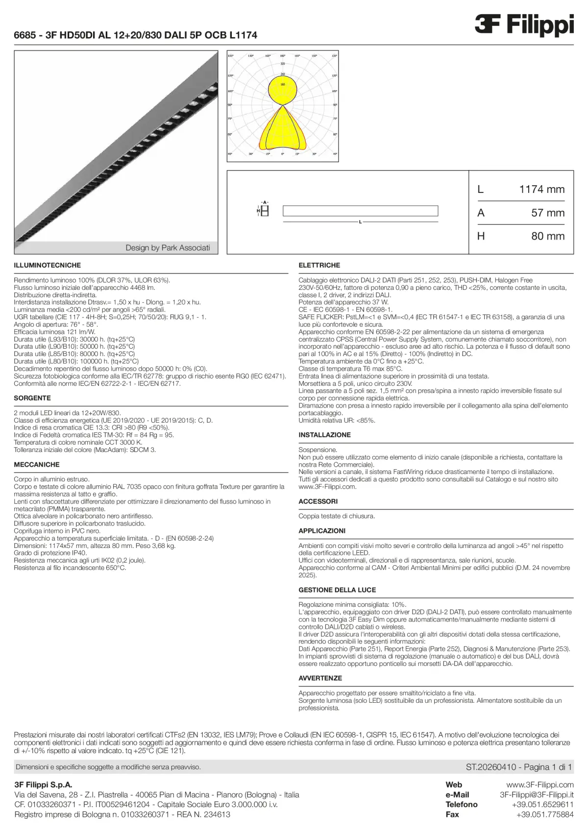 6685 - 3F HD50DI AL 12+20-830 DALI 5P OCB L1174 - Datasheet - it