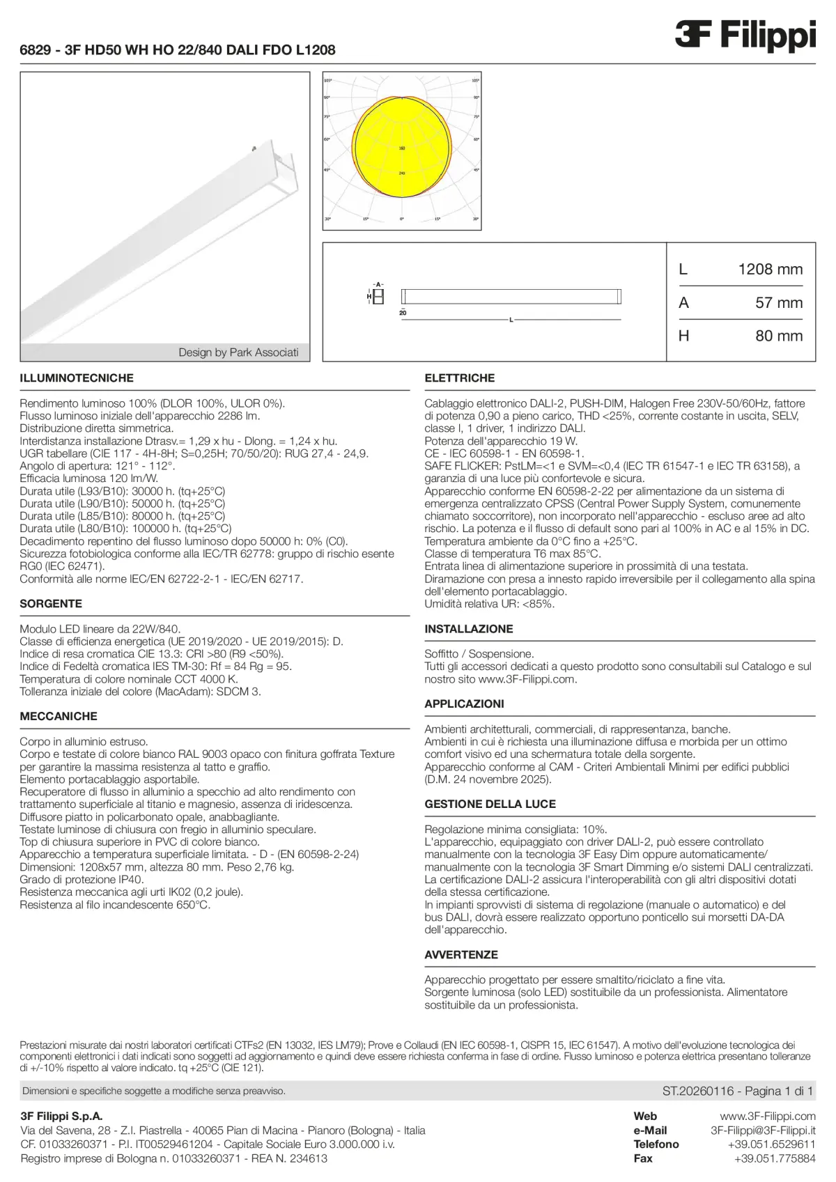 6829 - 3F HD50 WH HO 22-840 DALI FDO L1208 - Datasheet - it
