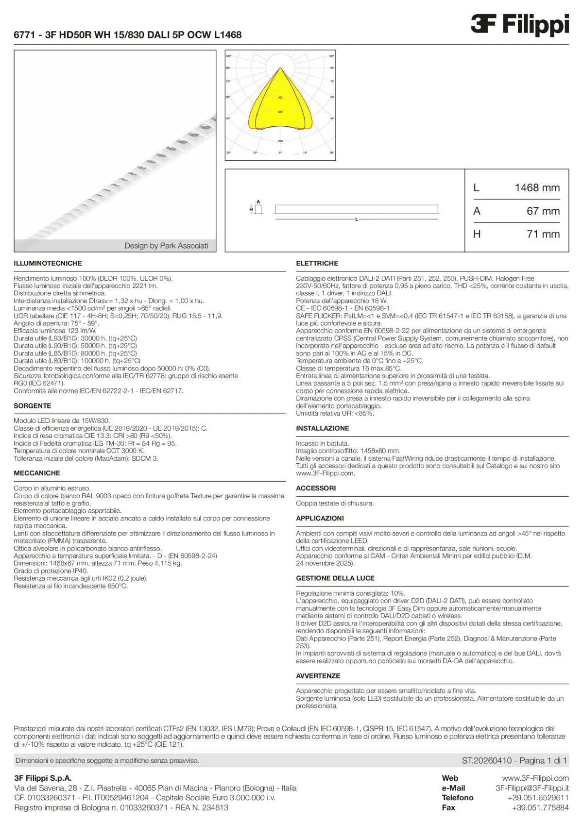 6771 - 3F HD50R WH 15-830 DALI 5P OCW L1468 - Datasheet - it