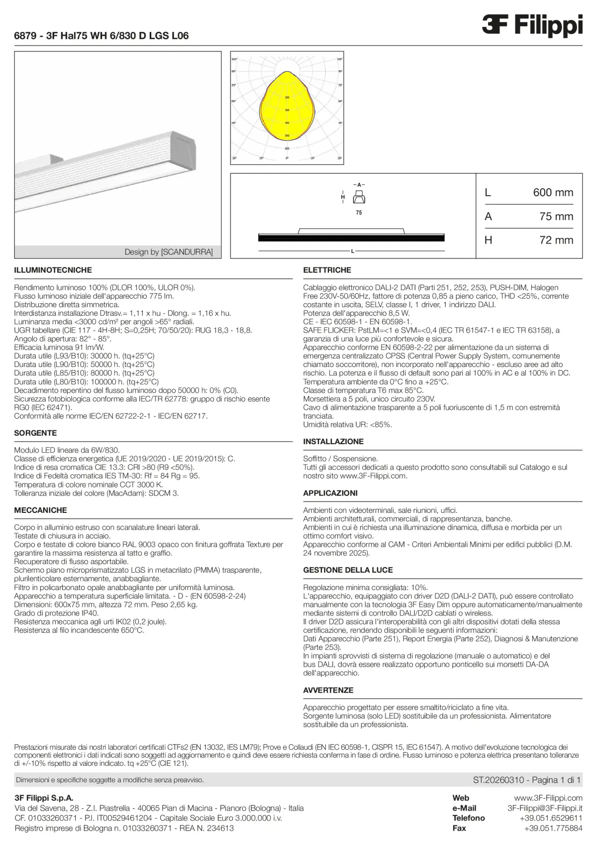 6879 - 3F Hal75 WH 6-830 D LGS L06 - Datasheet - it
