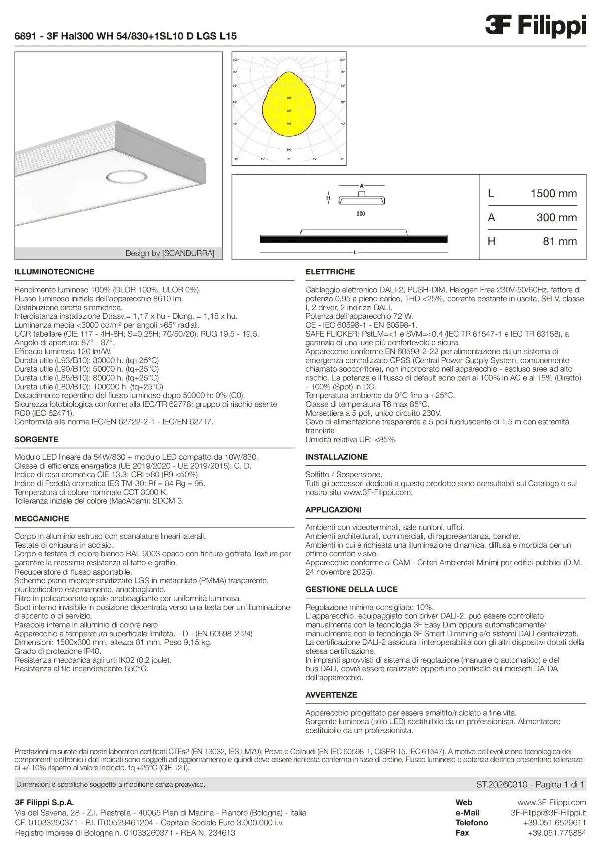 6891 - 3F Hal300 WH 54-830+1SL10 D LGS L15 - Datasheet - it