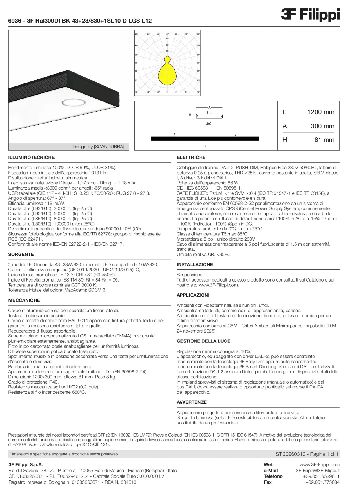 6936 - 3F Hal300DI BK 43+23-830+1SL10 D LGS L12 - Datasheet - it