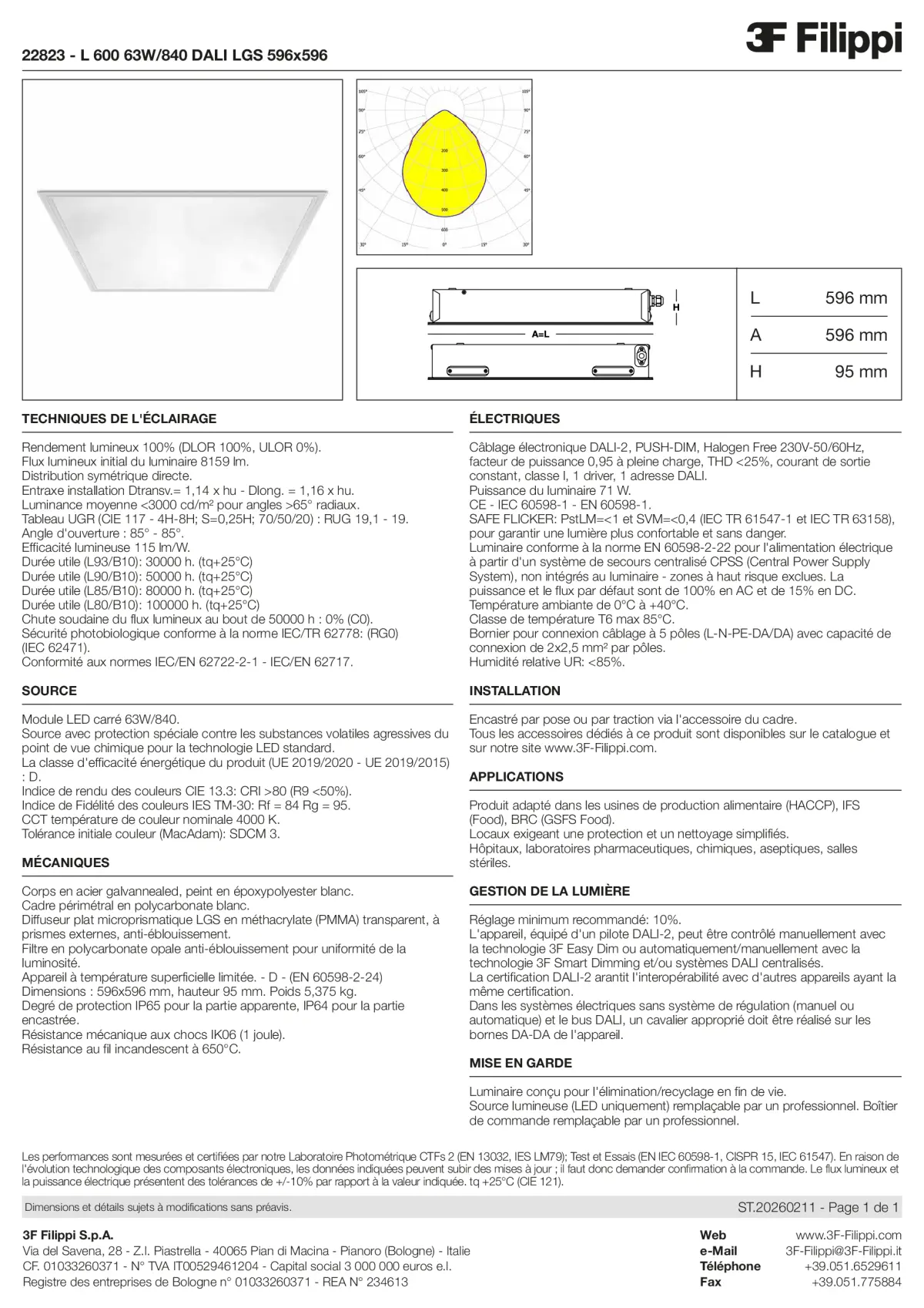22823 - L 600 63W-840 DALI LGS 596x596 - Datasheet - fr