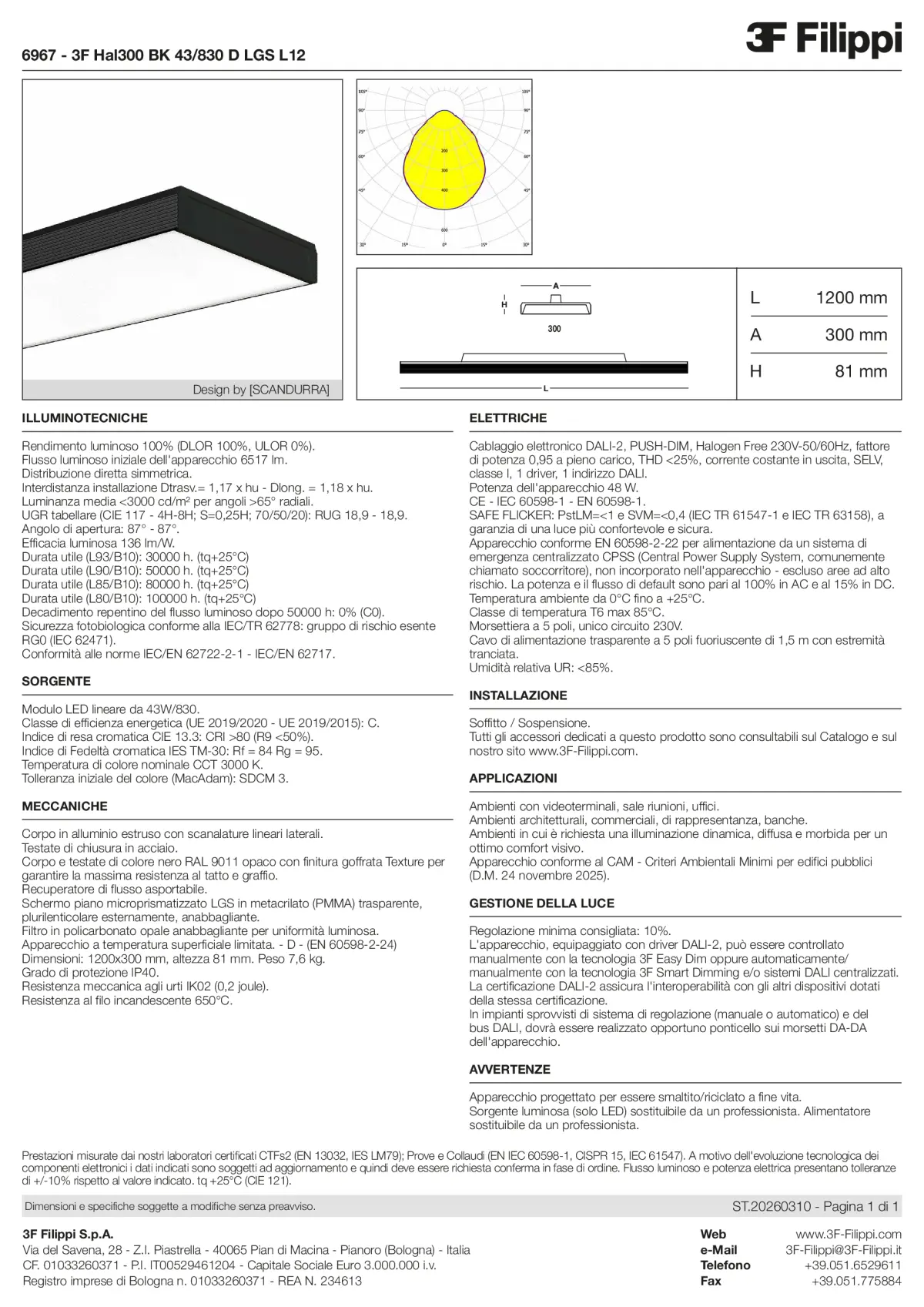 6967 - 3F Hal300 BK 43-830 D LGS L12 - Datasheet - it