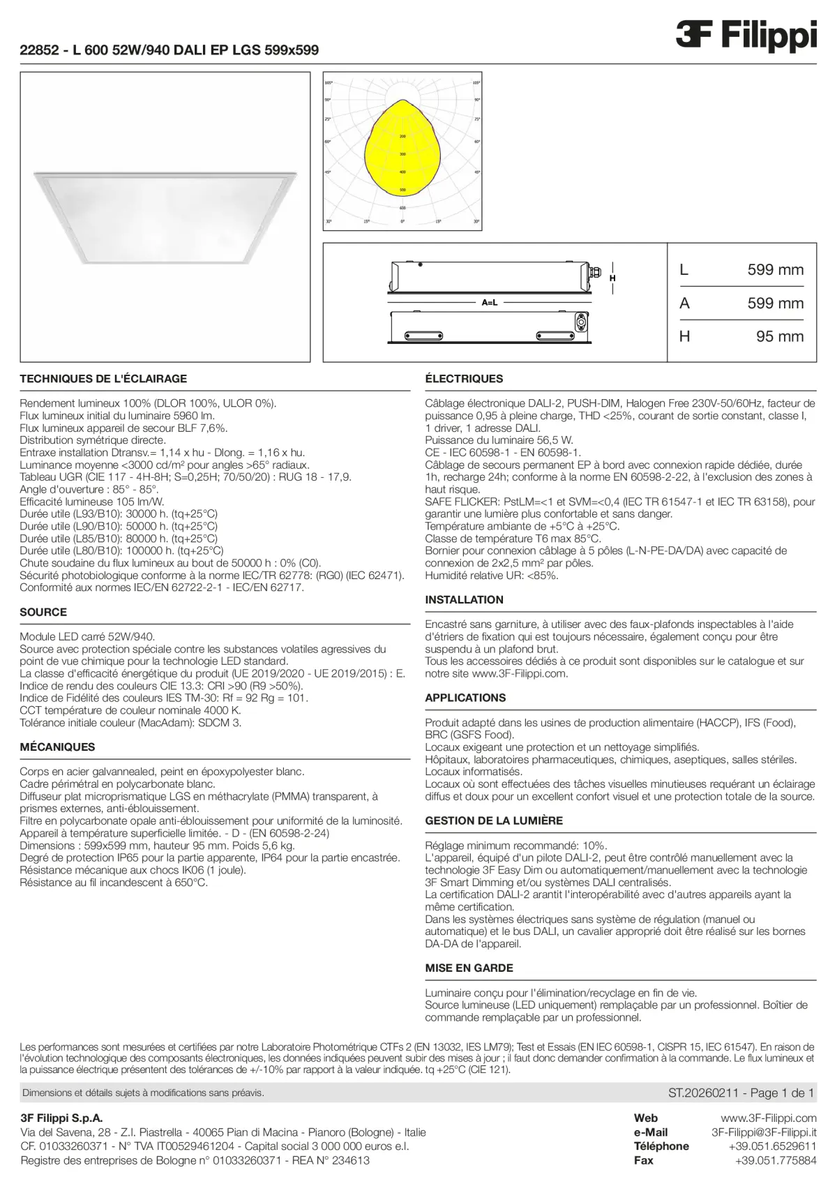 22852 - L 600 52W-940 DALI EP LGS 599x599 - Datasheet - fr