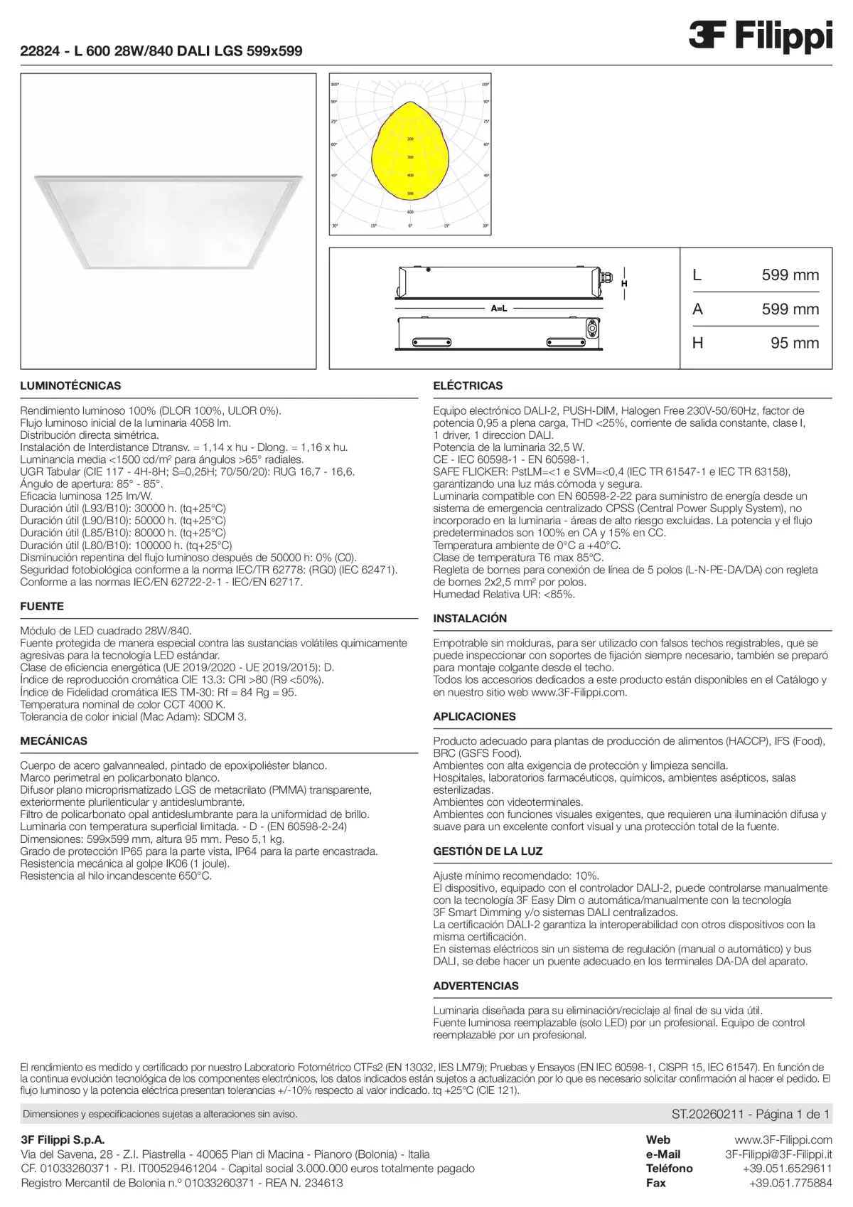 22824 - L 600 28W-840 DALI LGS 599x599 - Datasheet - es