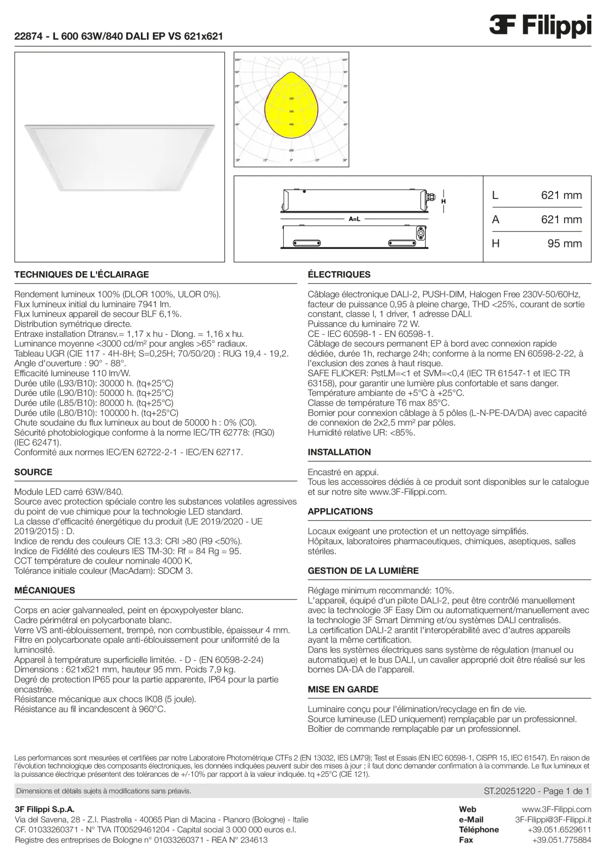 22874 - L 600 63W-840 DALI EP VS 621x621 - Datasheet - fr