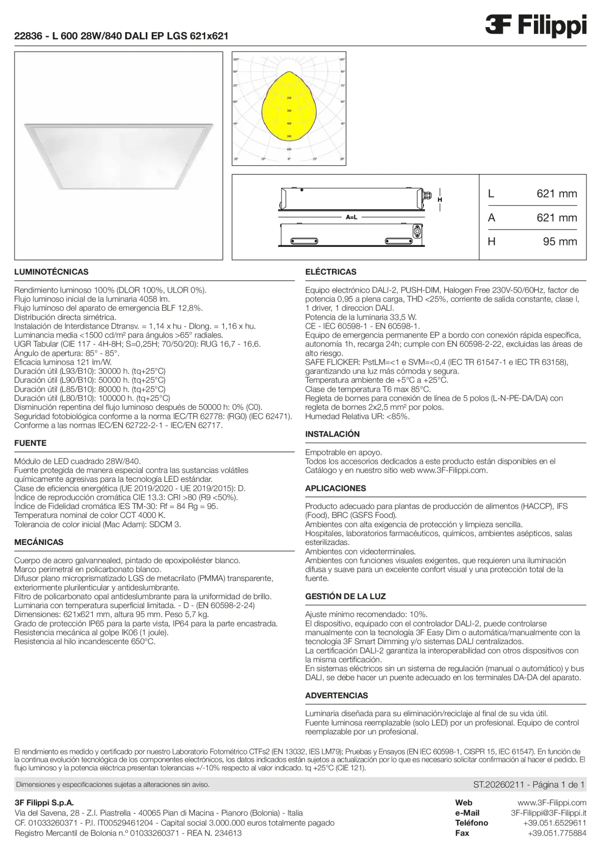22836 - L 600 28W-840 DALI EP LGS 621x621 - Datasheet - es