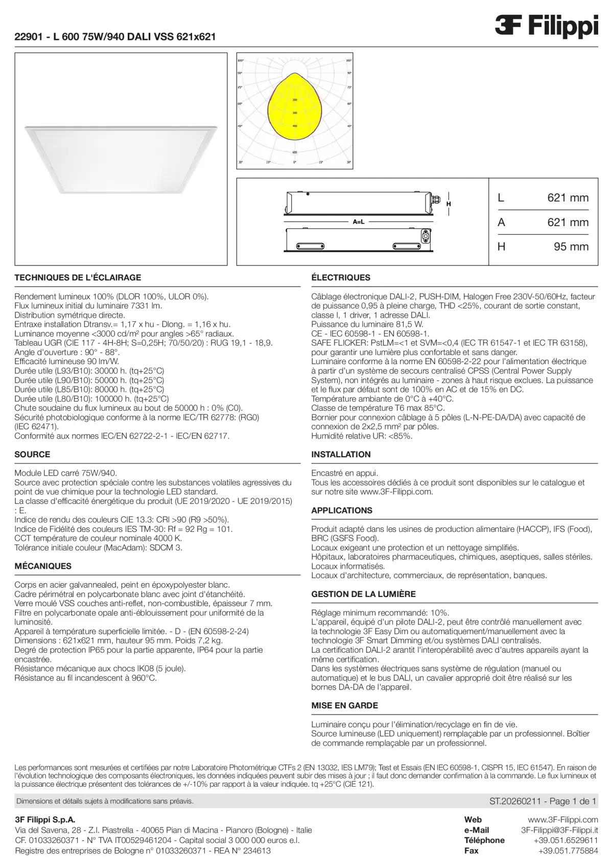 22901 - L 600 75W-940 DALI VSS 621x621 - Datasheet - fr
