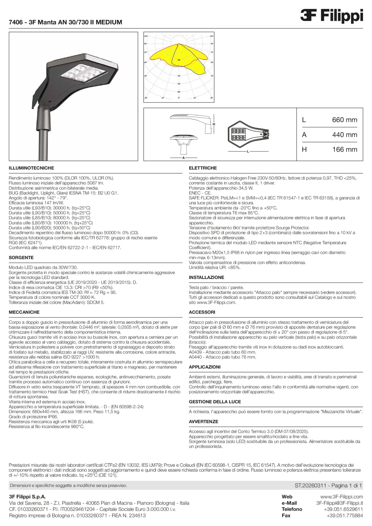 7406 - 3F Manta AN 30-730 II MEDIUM - Datasheet - it