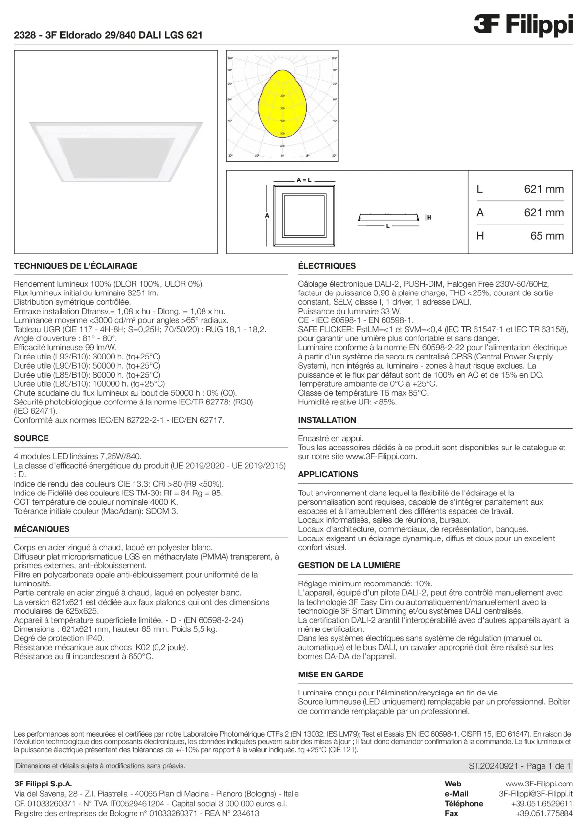 2328 - 3F Eldorado 29-840 DALI LGS 621 - Datasheet - fr