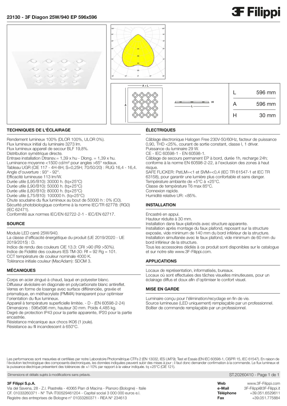 23130 - 3F Diagon 25W-940 EP 596x596 - Datasheet - fr