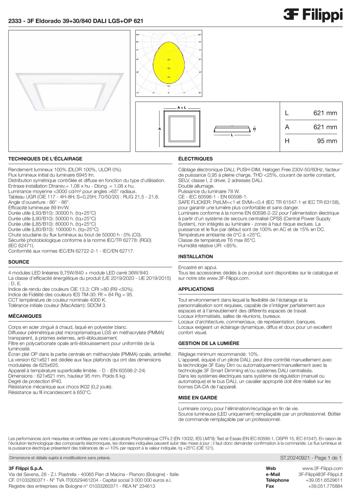 2333 - 3F Eldorado 39+30-840 DALI LGS+OP 621 - Datasheet - fr