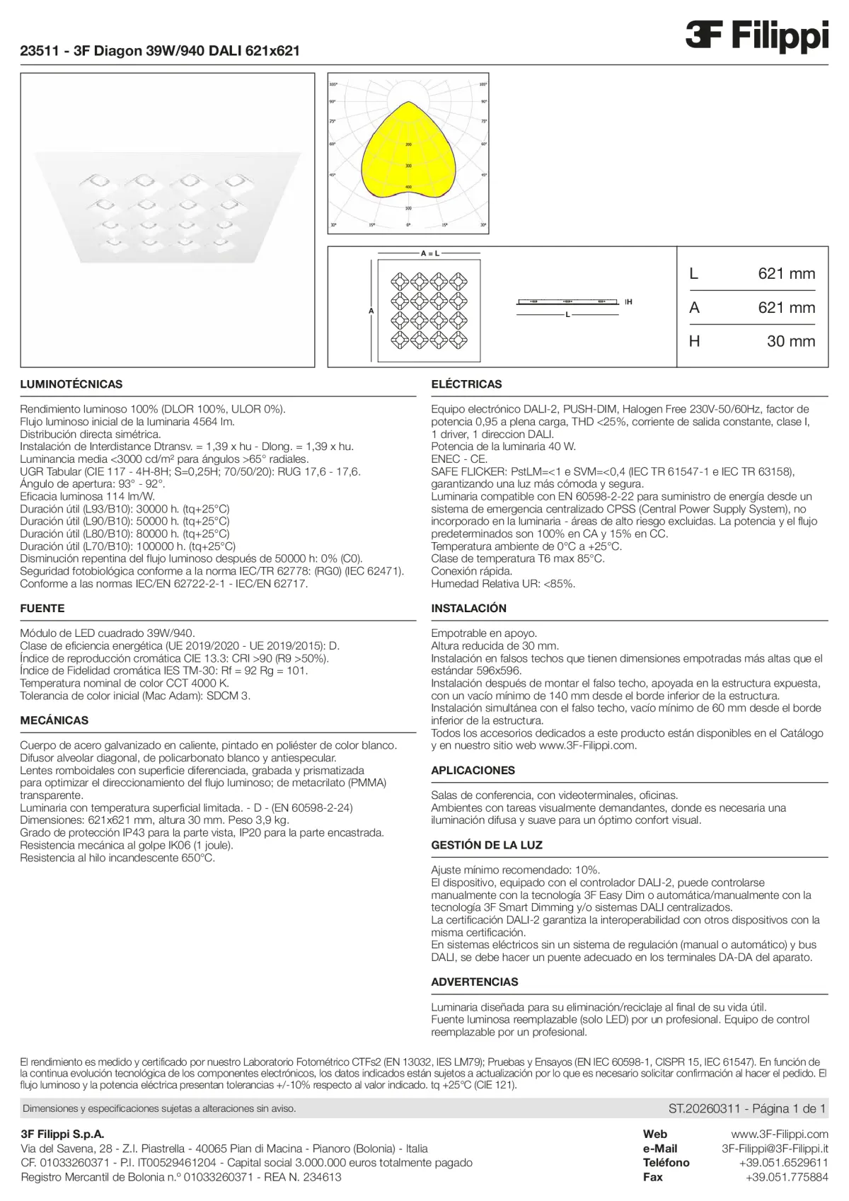 23511 - 3F Diagon 39W-940 DALI 621x621 - Datasheet - es