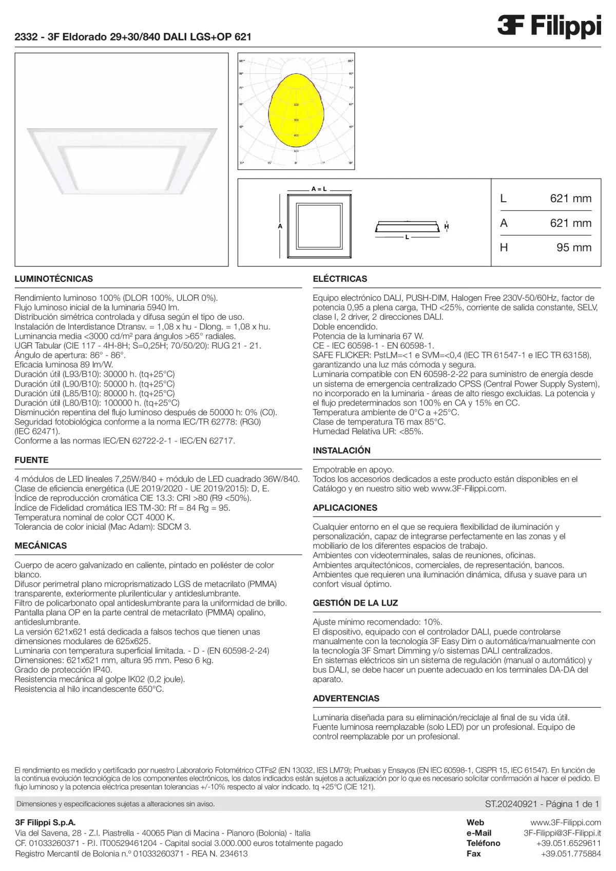 2332 - 3F Eldorado 29+30-840 DALI LGS+OP 621 - Datasheet - es