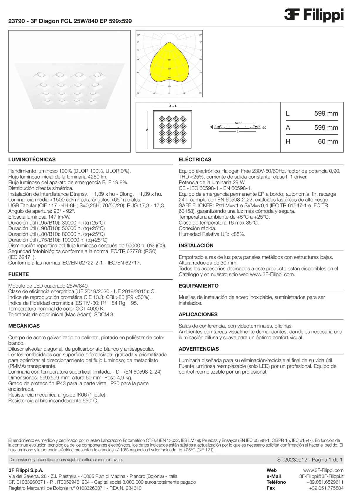 23790 - 3F Diagon FCL 25W-840 EP 599x599 - Datasheet - es