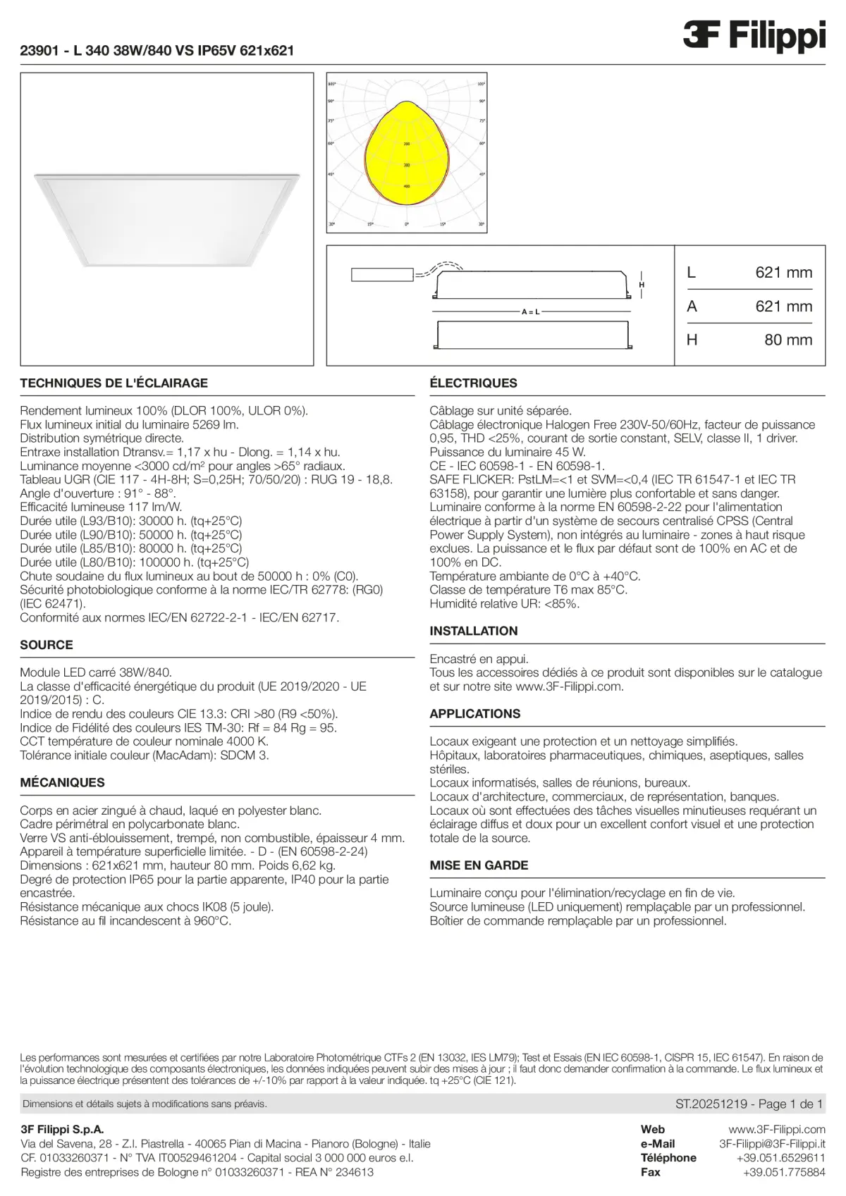 23901 - L 340 38W-840 VS IP65V 621x621 - Datasheet - fr
