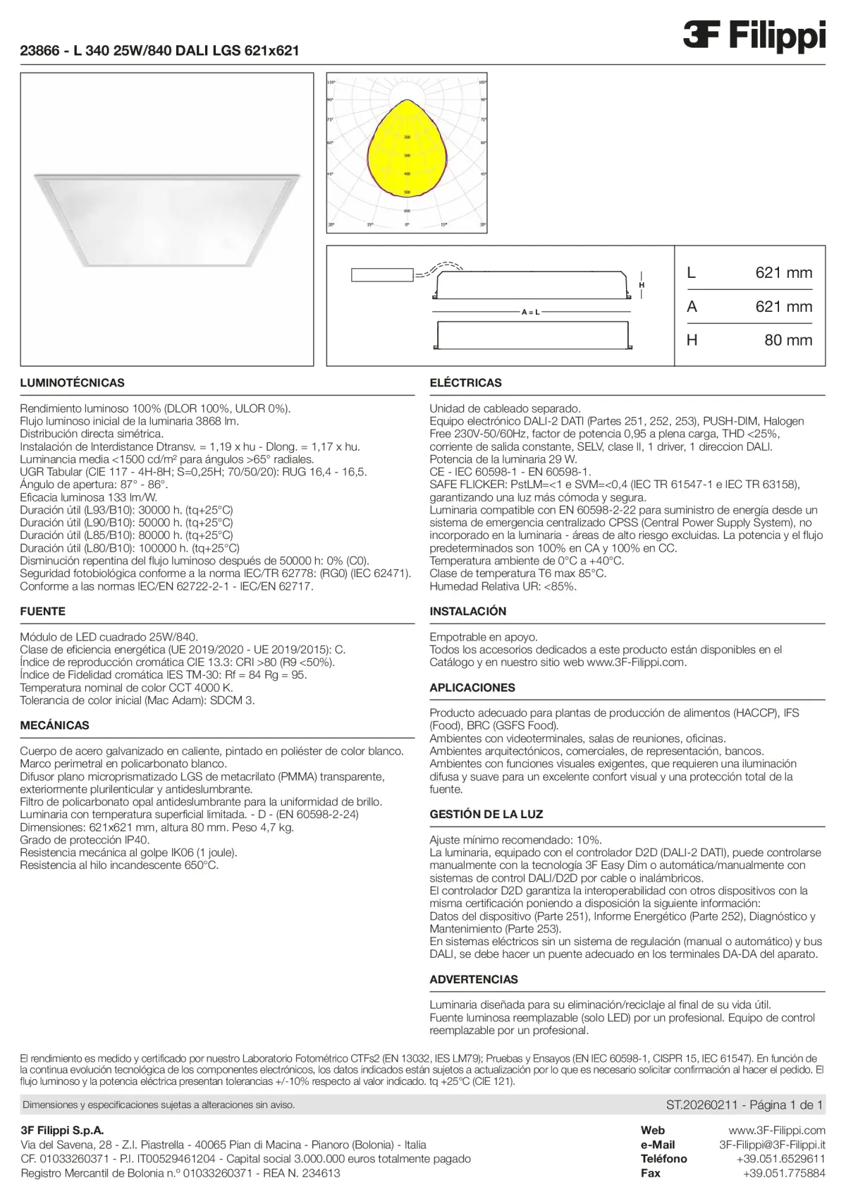 23866 - L 340 25W-840 DALI LGS 621x621 - Datasheet - es