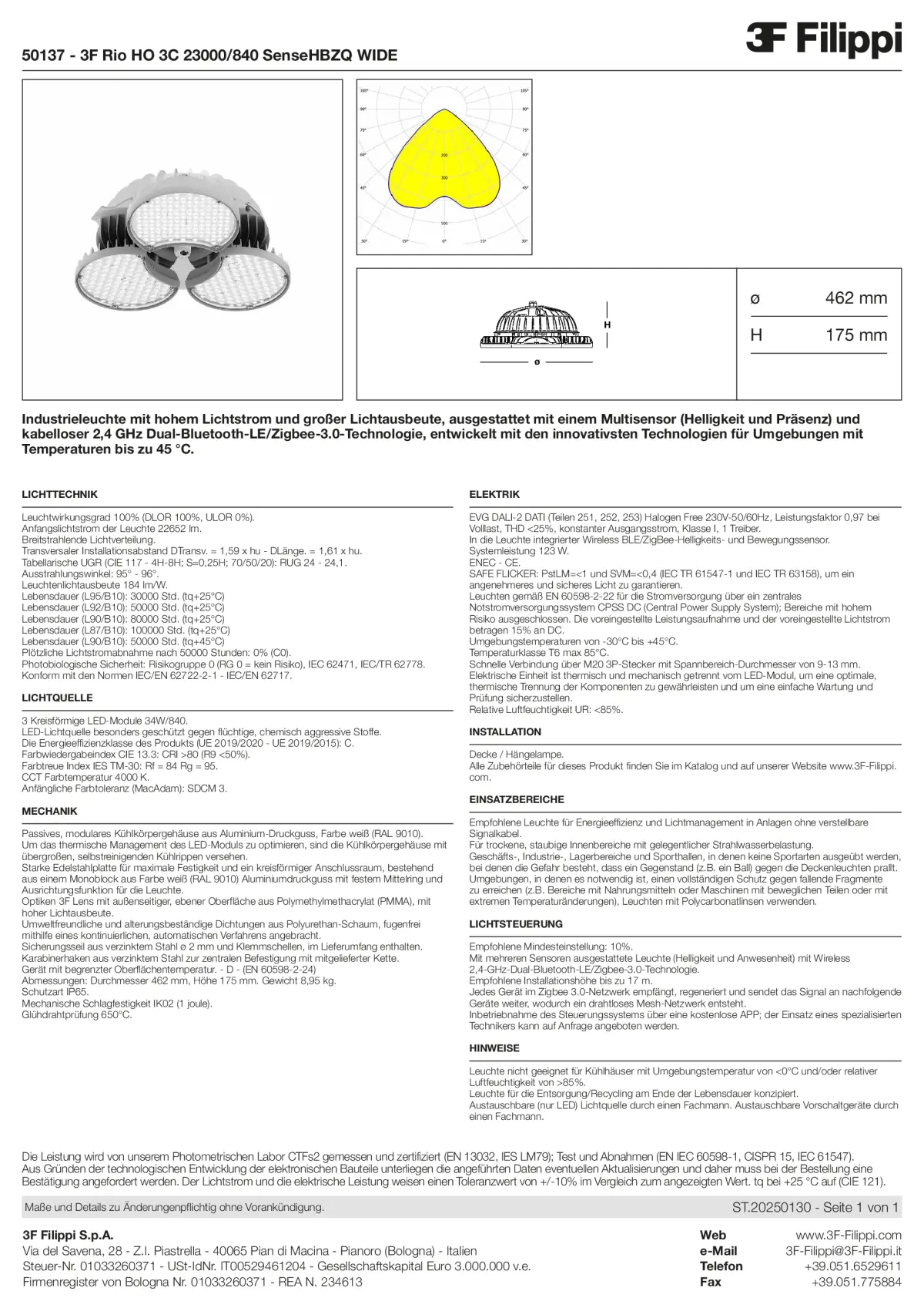50137 - 3F Rio HO 3C 23000-840 SenseHBZQ WIDE - Datasheet - de