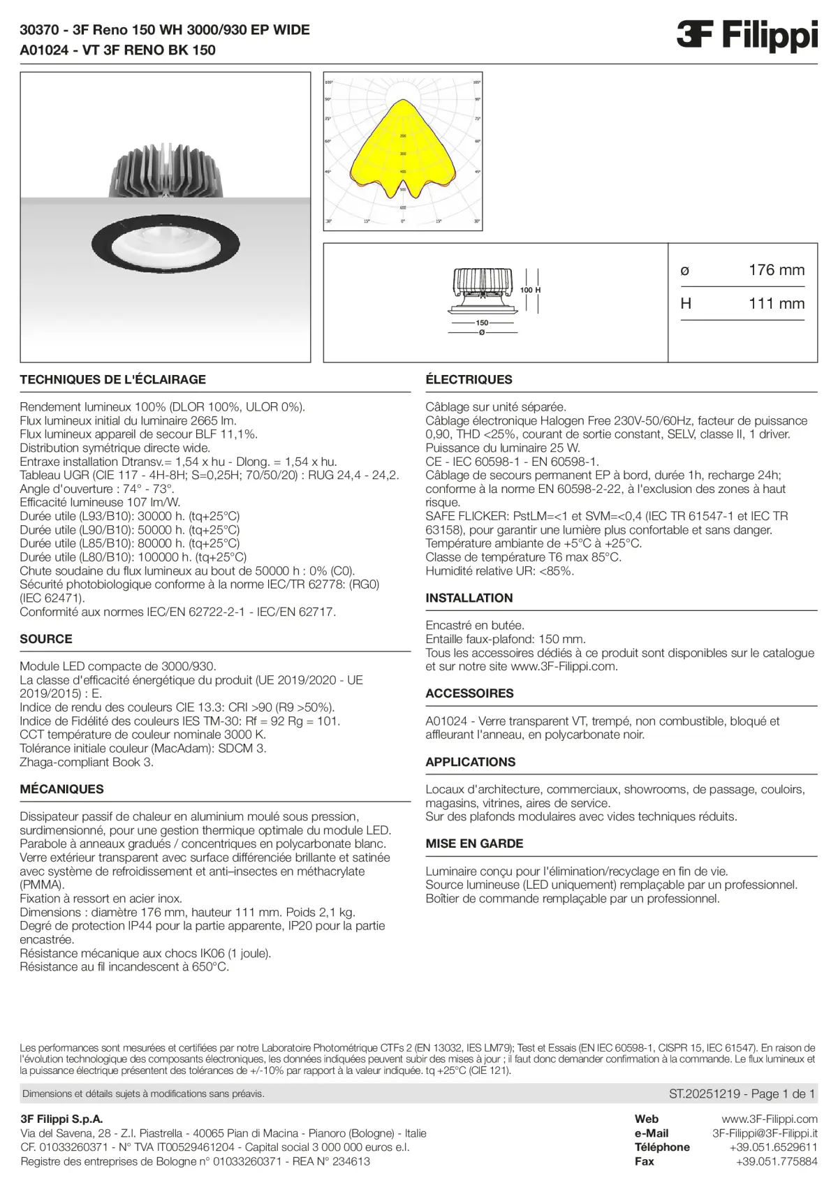 30370+A01024 - 3F Reno 150 WH 3000-930 EP WIDE + VT BK - Datasheet - fr