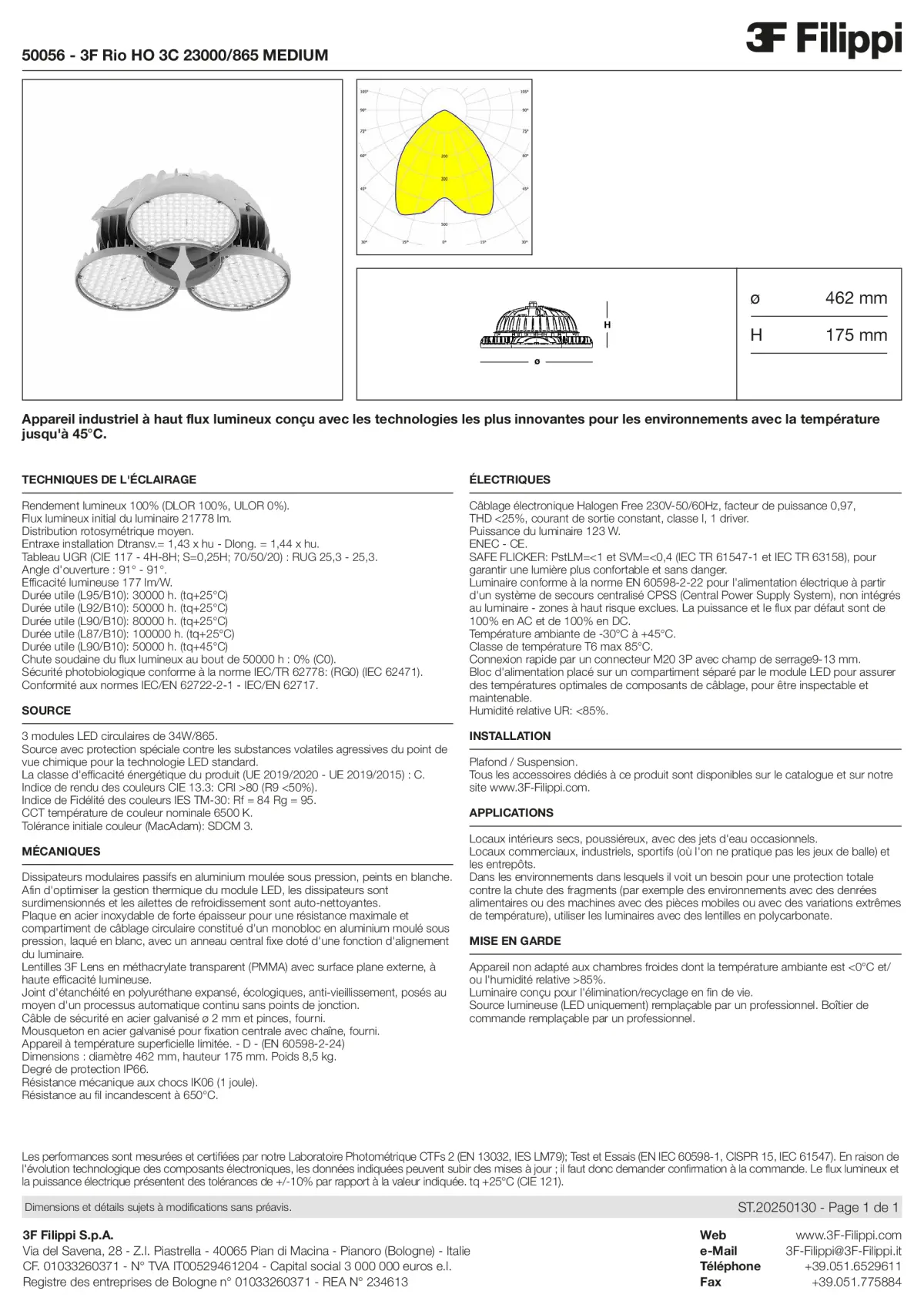 50056 - 3F Rio HO 3C 23000-865 MEDIUM - Datasheet - fr