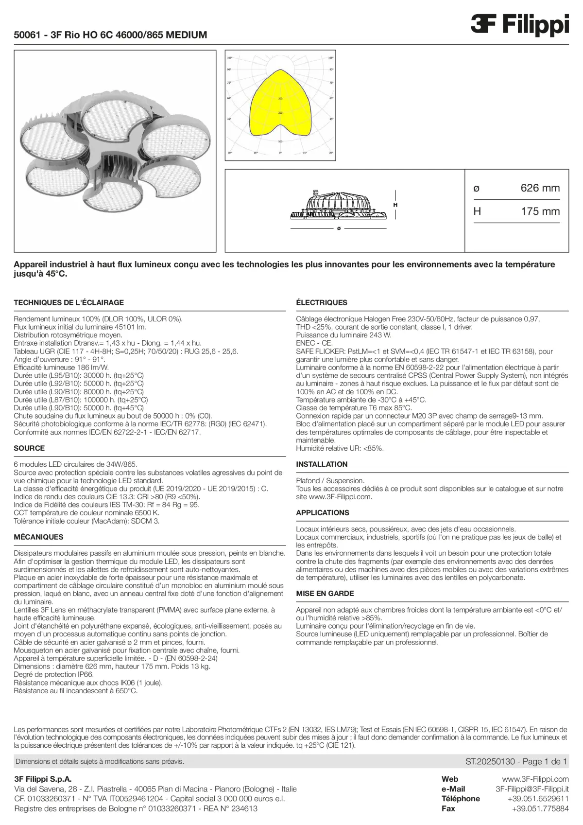 50061 - 3F Rio HO 6C 46000-865 MEDIUM - Datasheet - fr