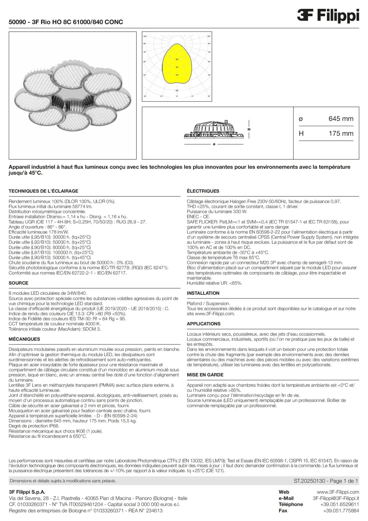 50090 - 3F Rio HO 8C 61000-840 CONC - Datasheet - fr