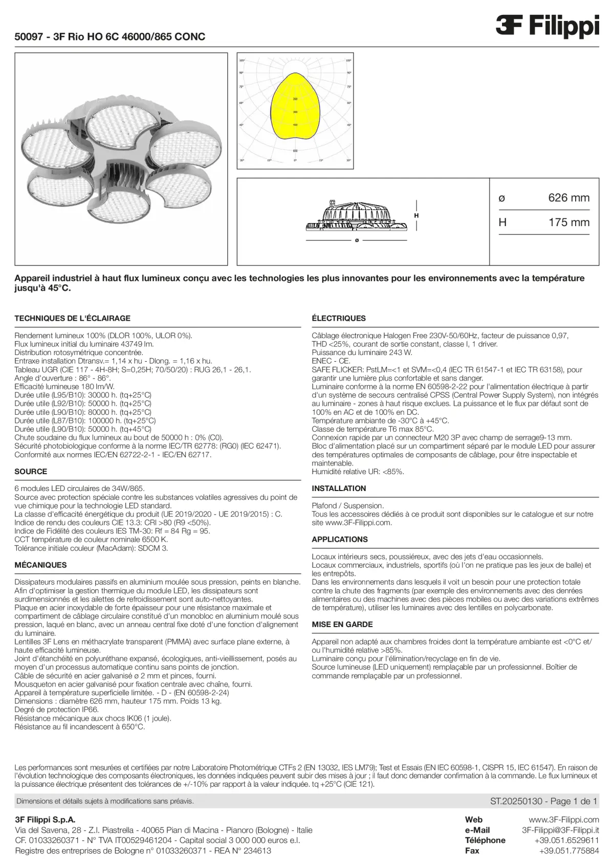 50097 - 3F Rio HO 6C 46000-865 CONC - Datasheet - fr
