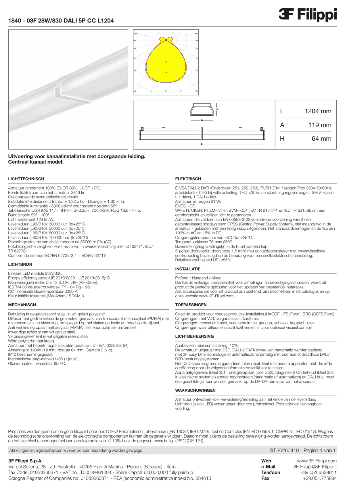 1840 - 03F 28W-830 DALI 5P CC L1204 - Datasheet - nl